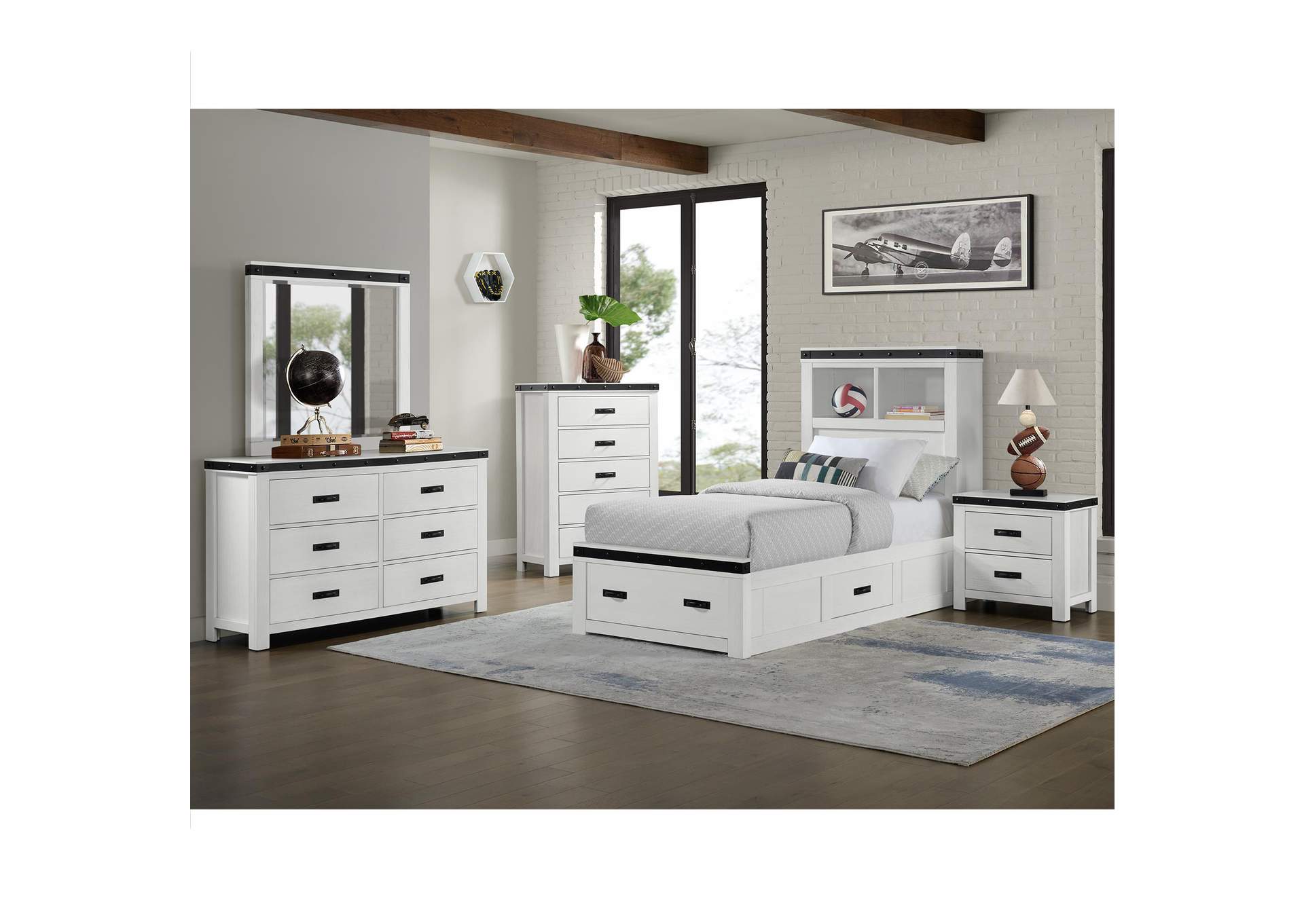 Wade Youth 5 - Drawer Chest In White image 1