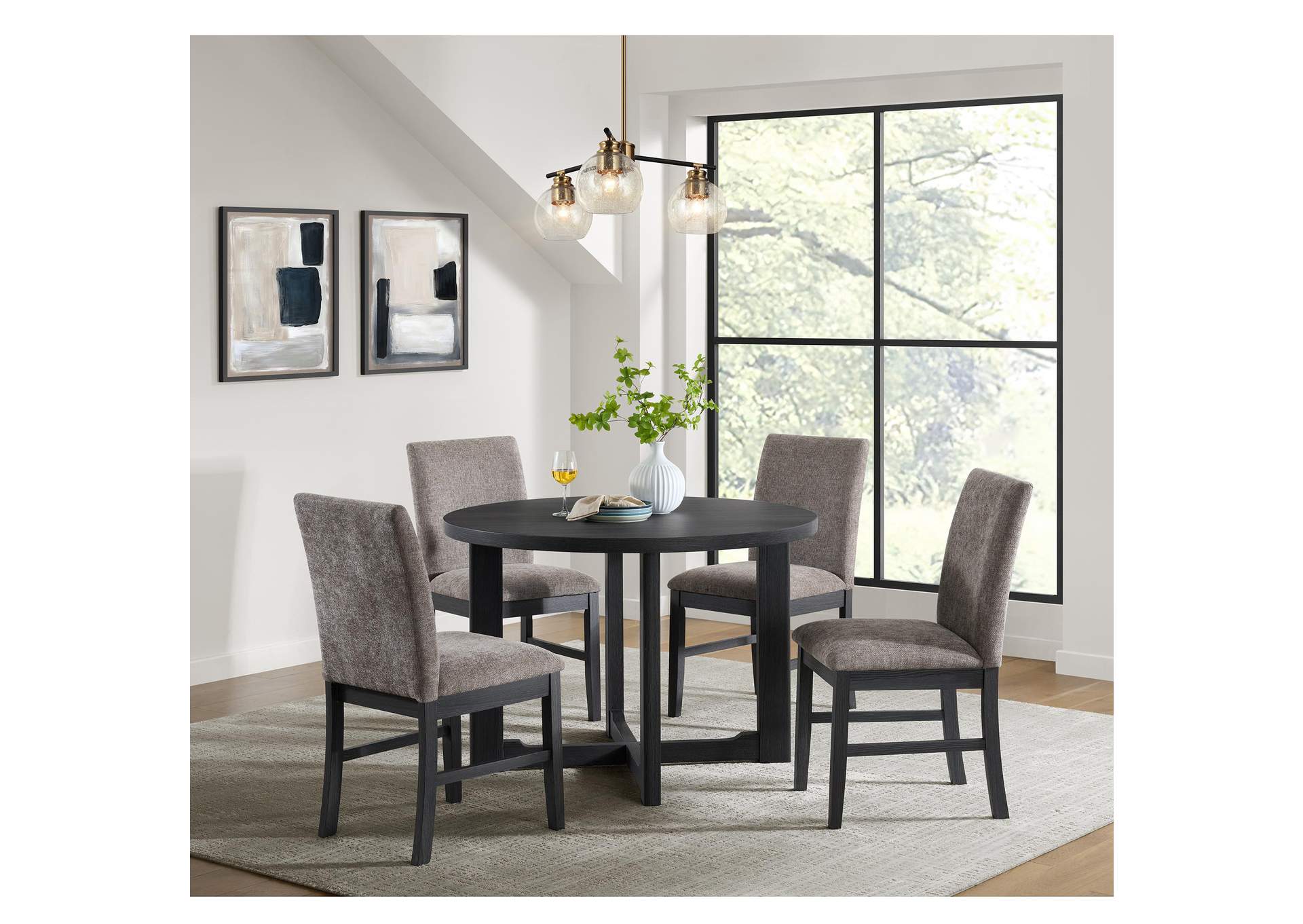 Wakefield 5 Piece Dining Set With Table And 4 Chairs In Espresso image 1