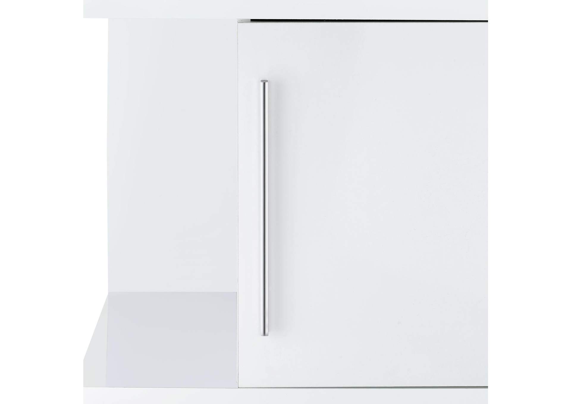 Wendolyn Wine Cabinet With Light In Glossy White image 10