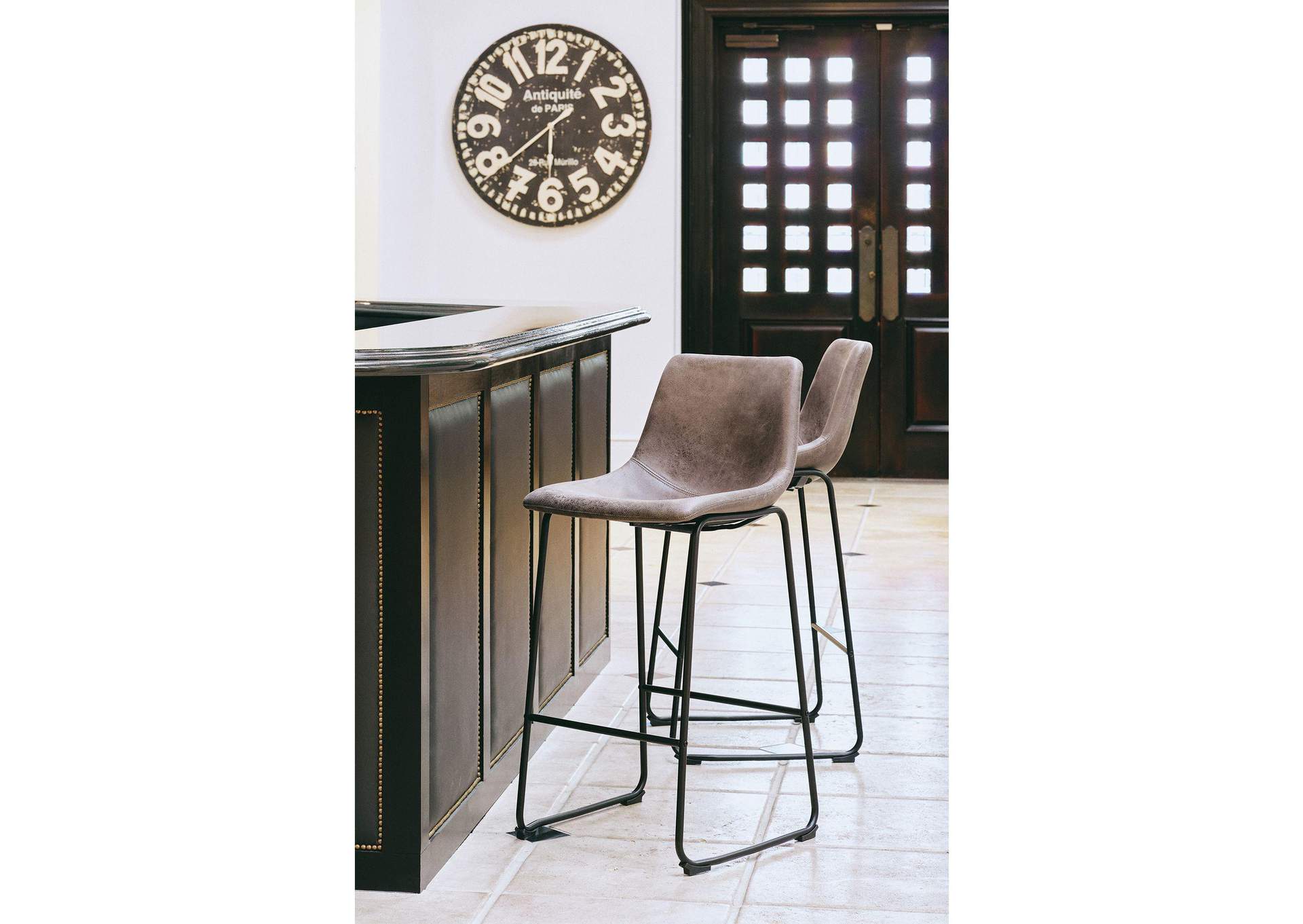 Wes Bar Stool Qsd6099 29 Grey Bar Stool 2 Per Carton image 1