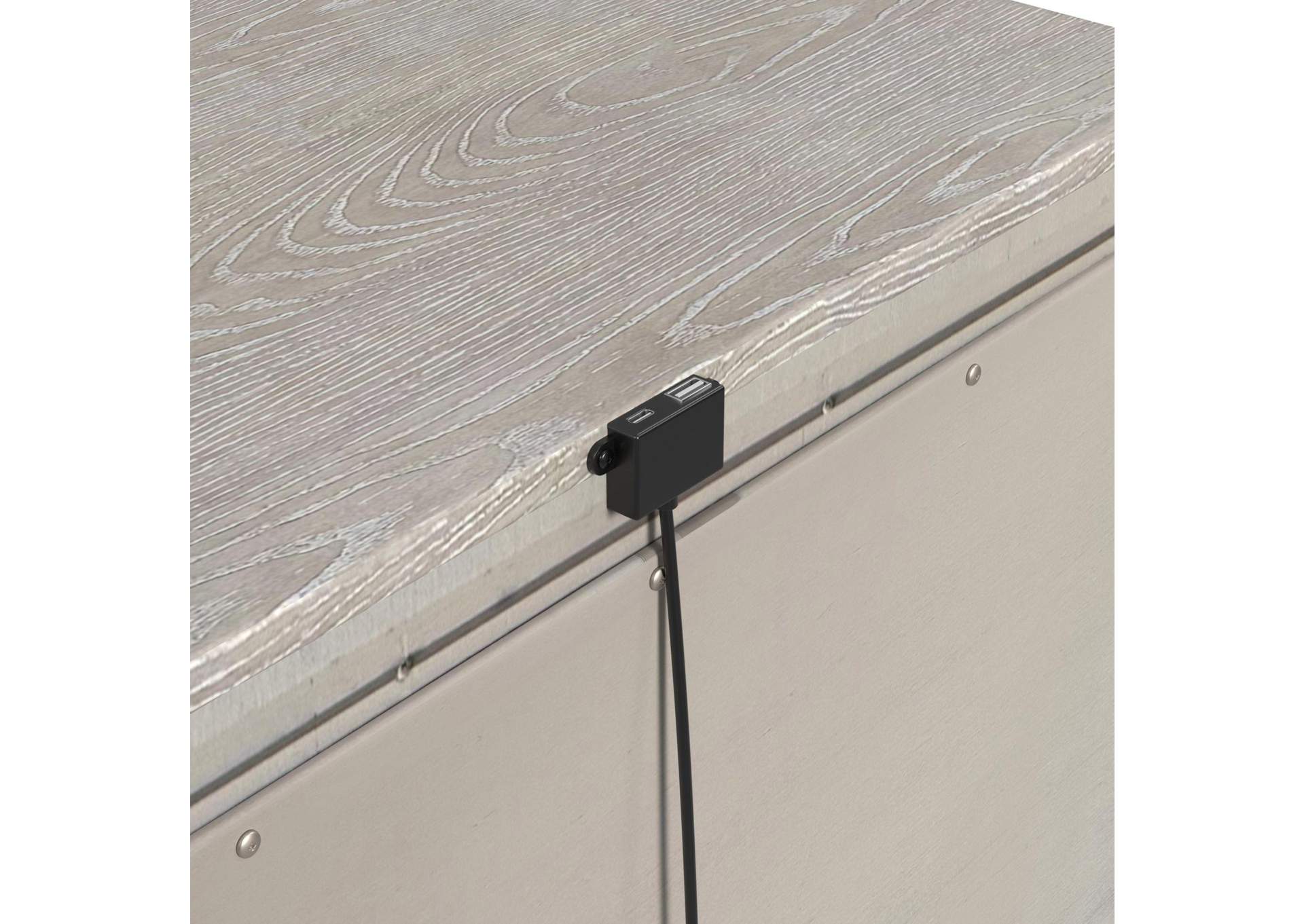 Westlake Nightstand With USB - C In Grey image 3