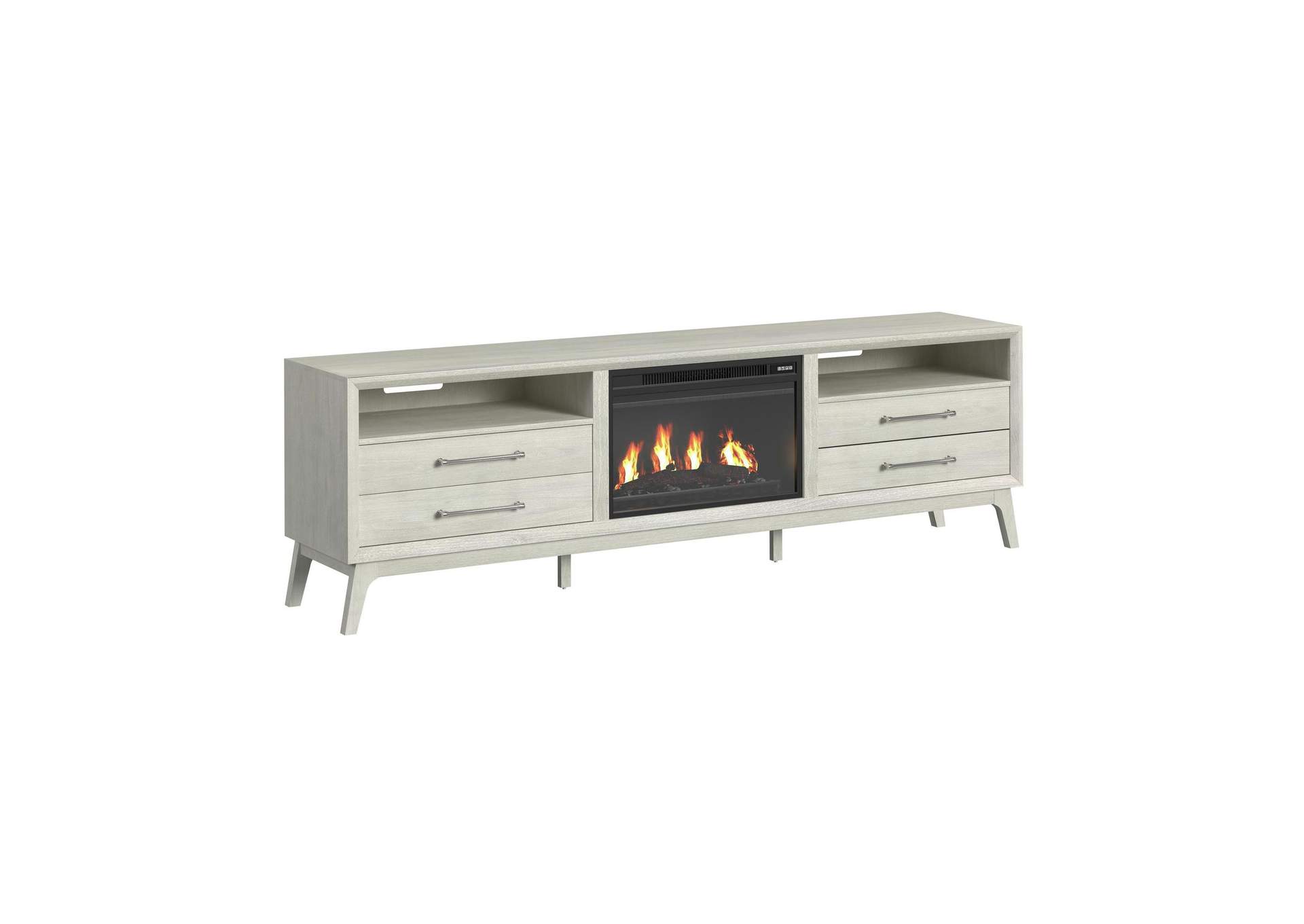 Westland Kit - 82 TV Console With Fireplace Insert In Almond image 9