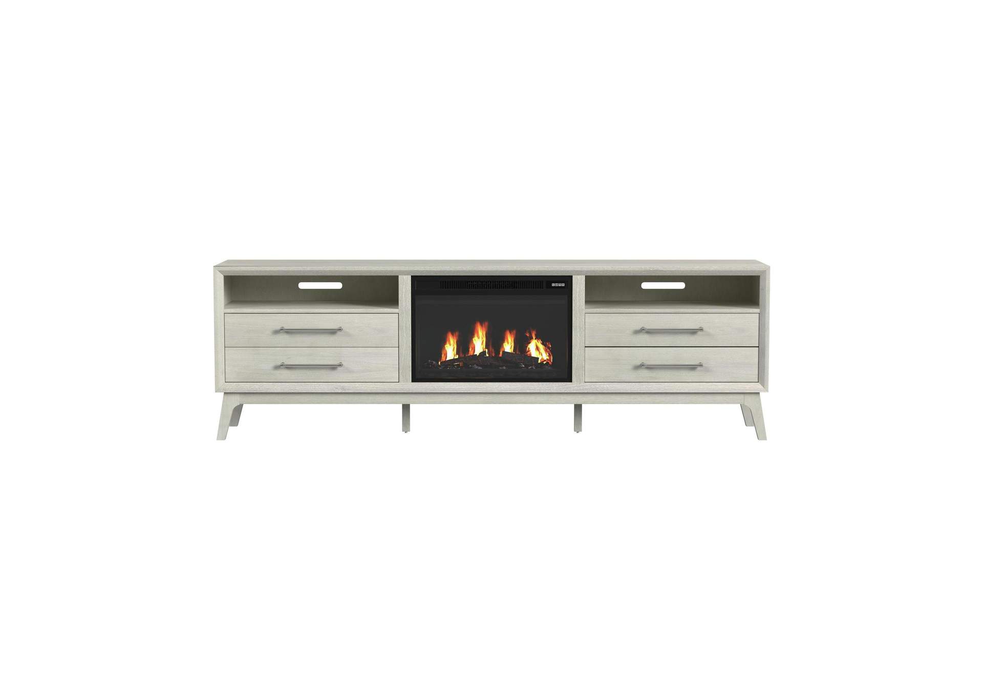 Westland Kit - 82 TV Console With Fireplace Insert In Almond image 10
