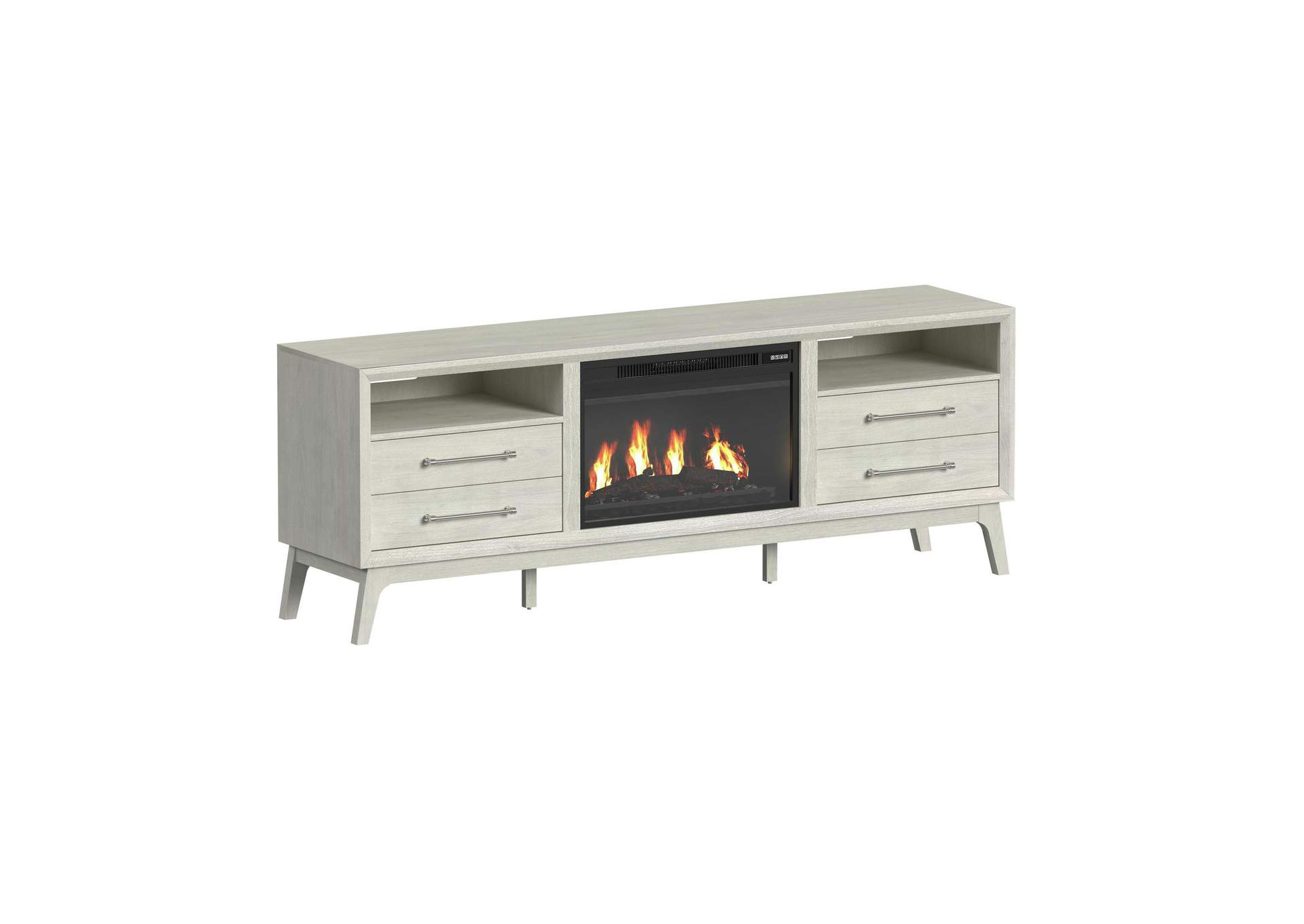 Westland Kit - 71 TV Console With Fireplace Insert In Almond image 9