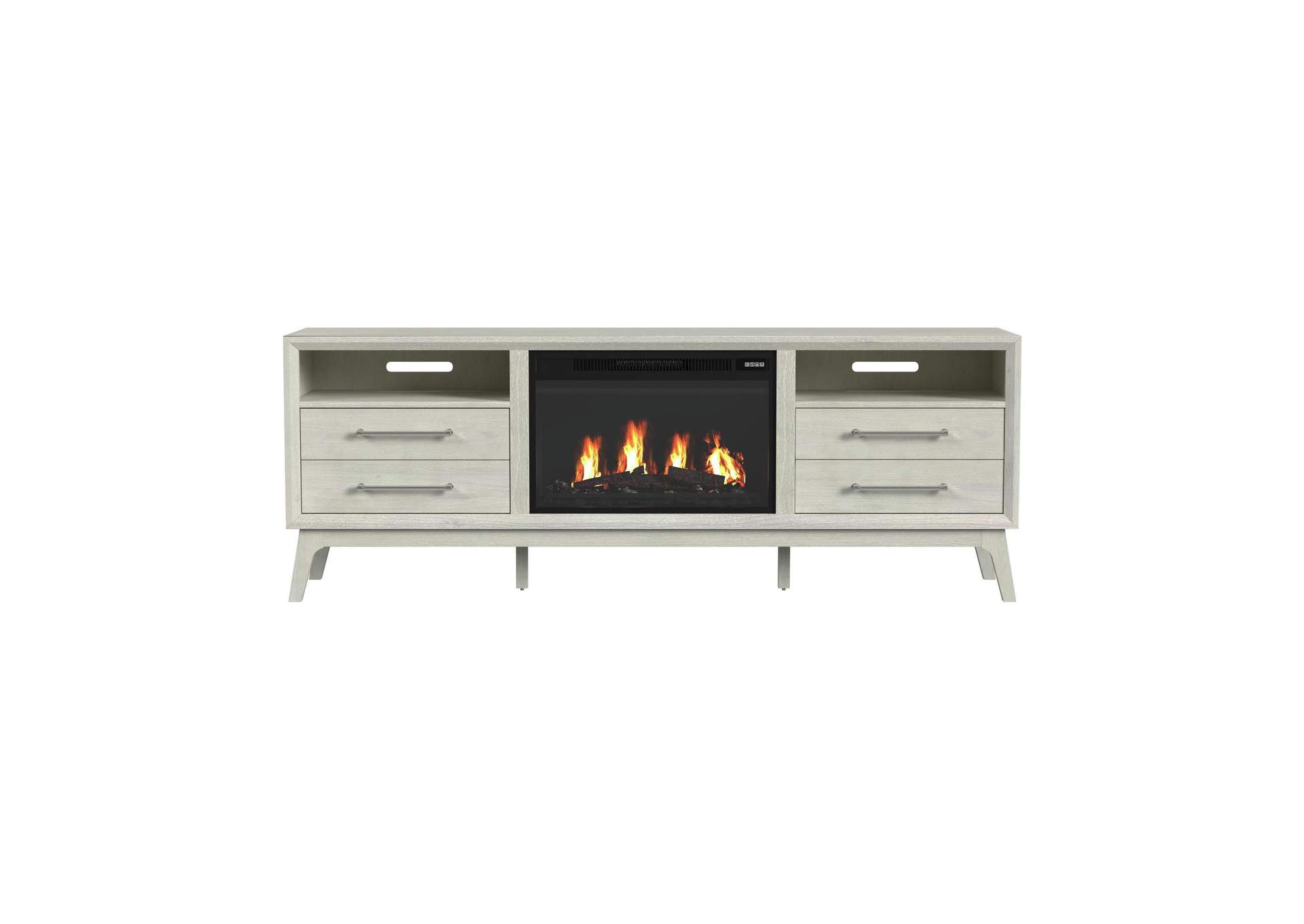 Westland Kit - 71 TV Console With Fireplace Insert In Almond image 10