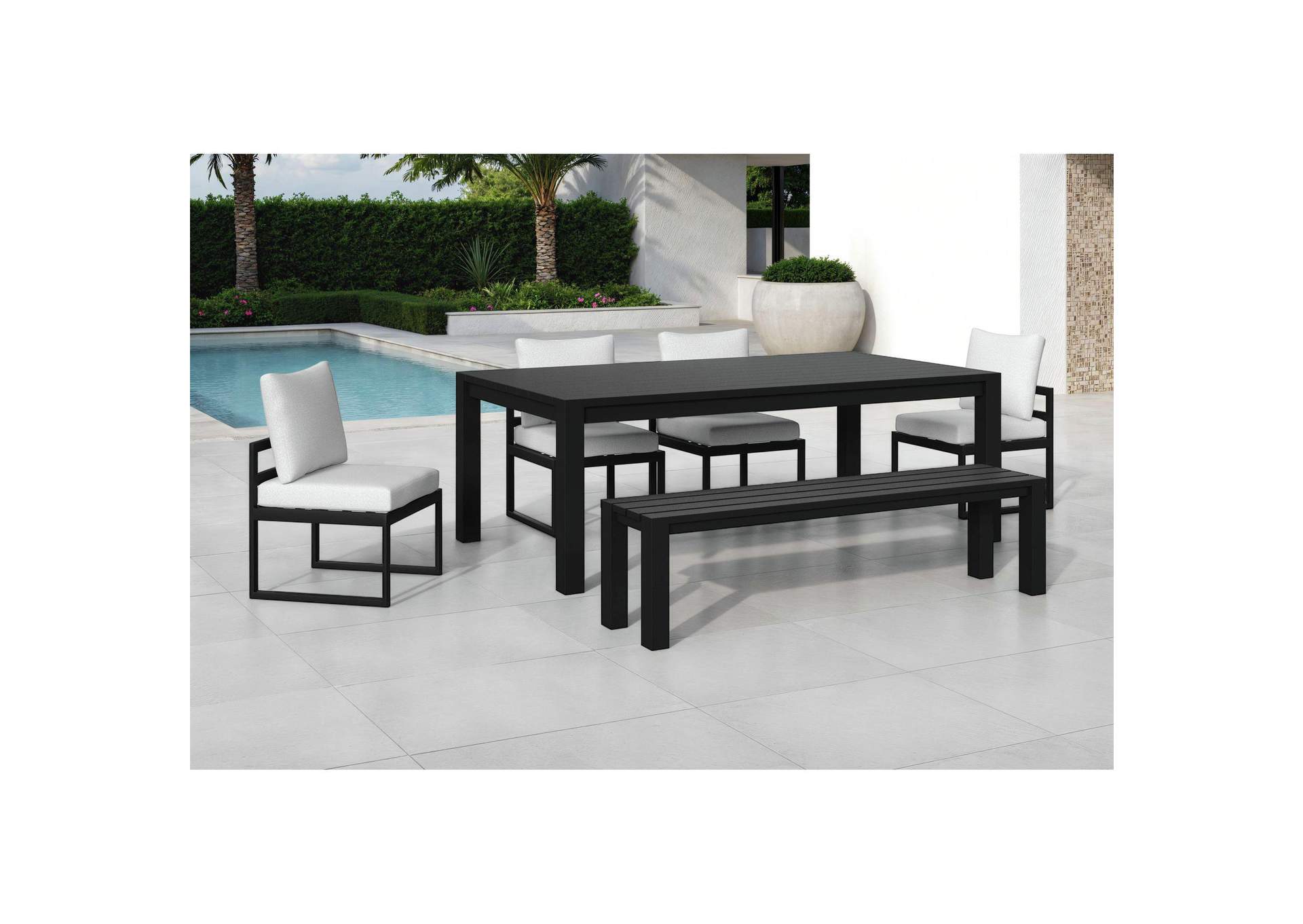 Whistler Dining Bench In Whistler Black image 1