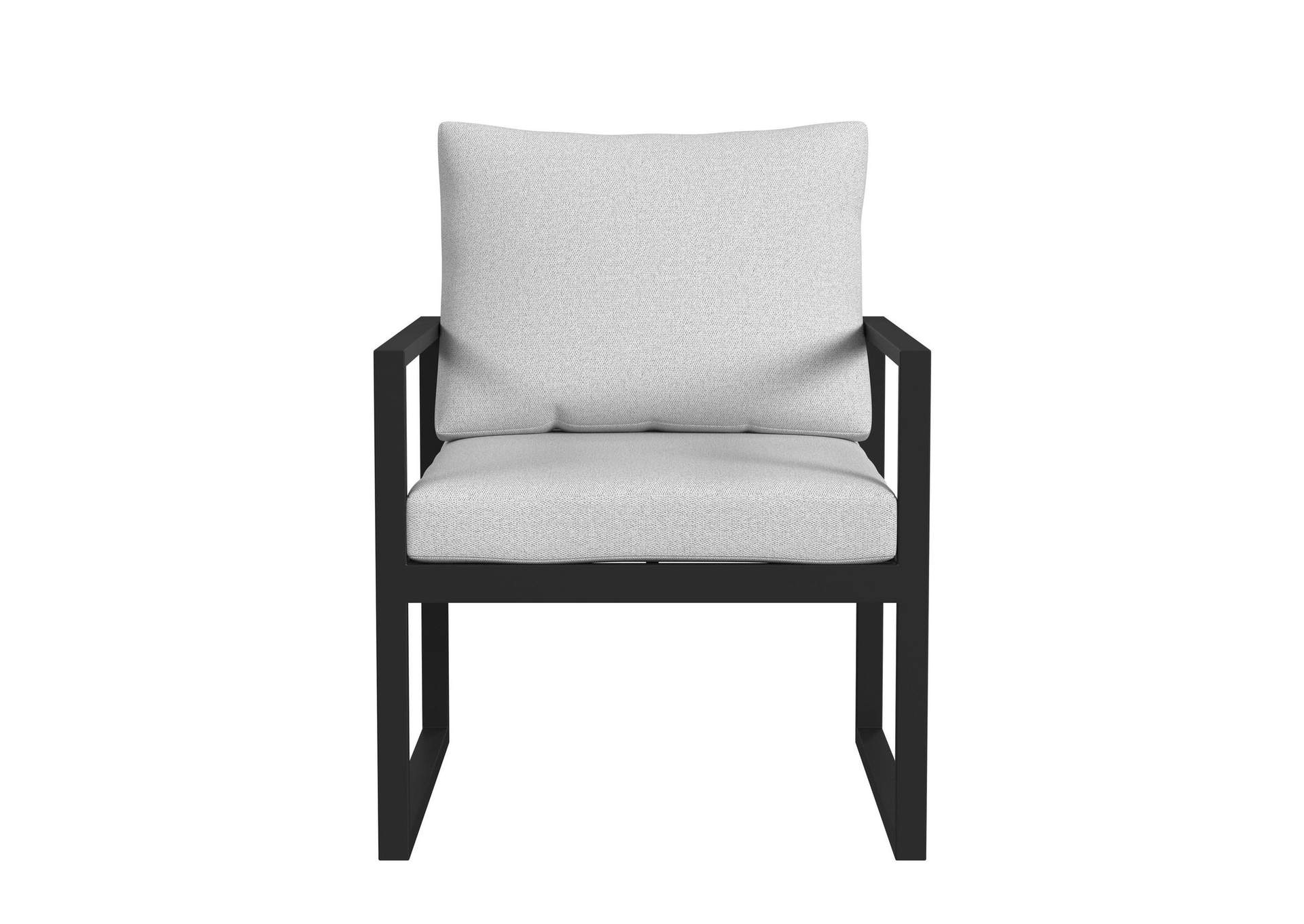 Whistler Dining Arm Chair With Olefin Beige In Whistler Black 2 Per Carton image 8