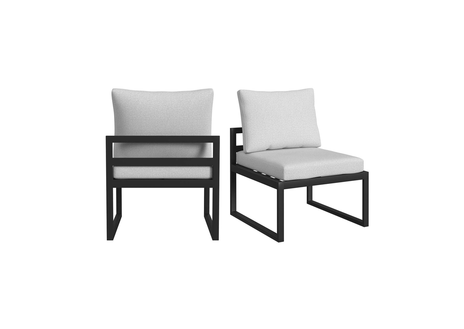 Whistler Dining Side Chair With Olefin Beige In Whistler Black 2 Per Carton image 3