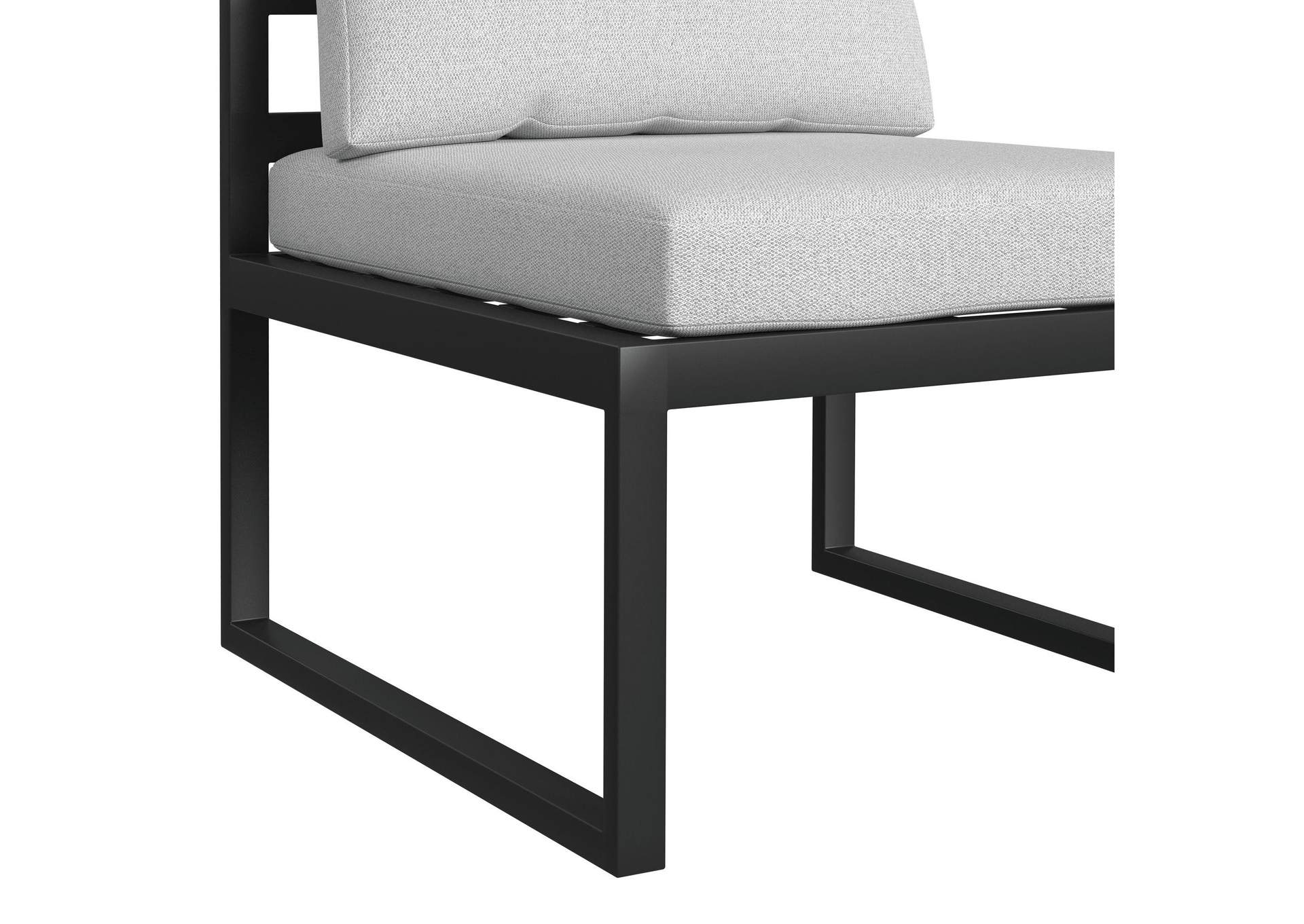 Whistler Dining Side Chair With Olefin Beige In Whistler Black 2 Per Carton image 5