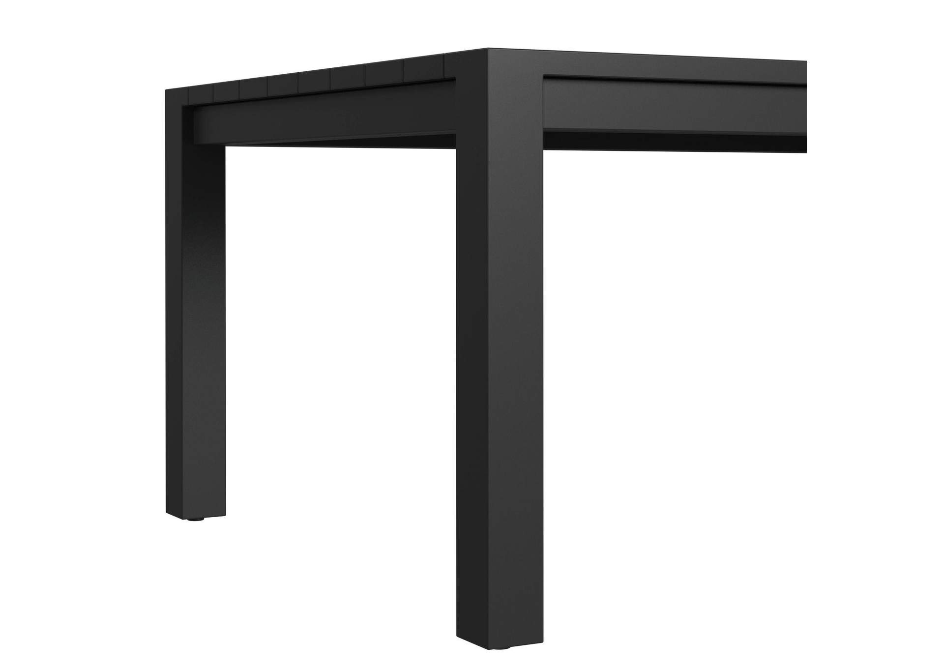 Whistler Regular Dining Table In Whistler Black image 4