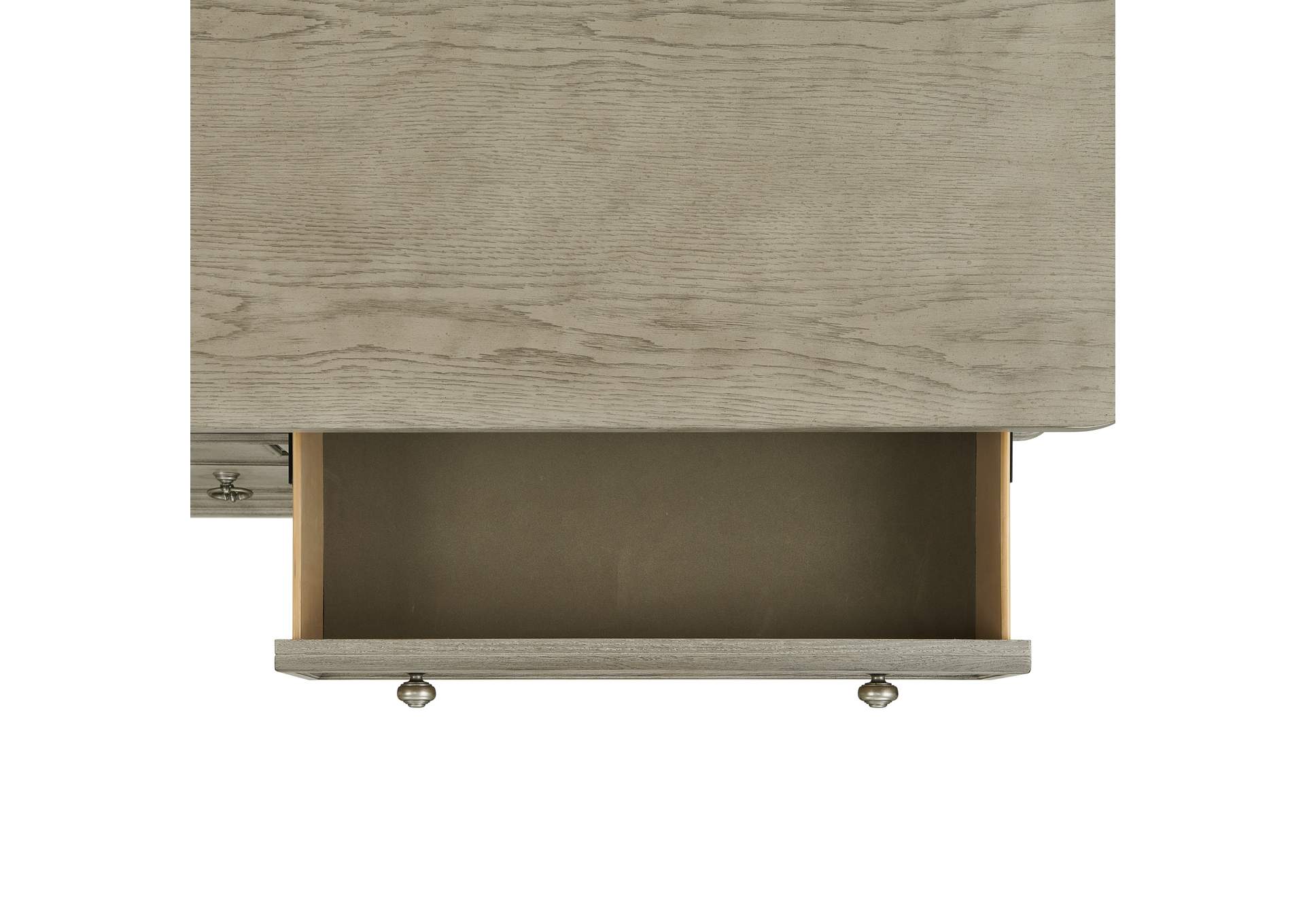 Whit - Ash 5 - Drawer Chest In Light Grey