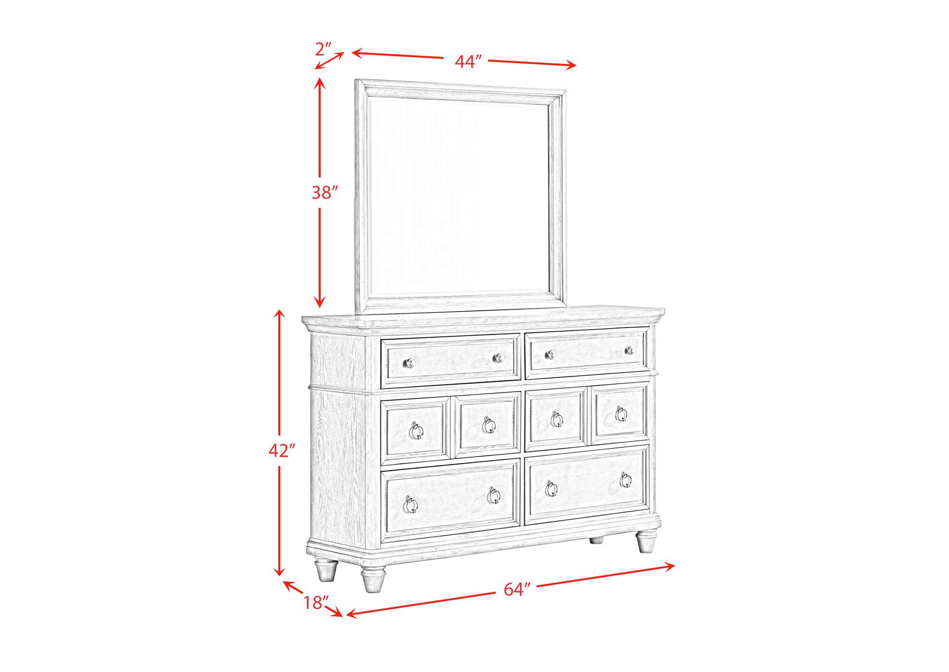 Whit - Ash Queen Panel 5 Piece Bedroom Set In Light Grey image 8