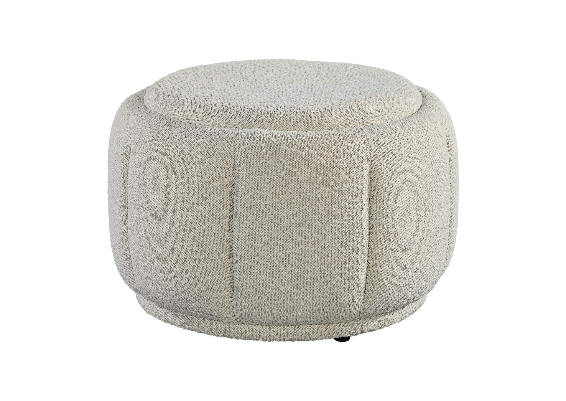 Winchester Ottoman Set With Two Ottomans And Elephant In Beige Boucle