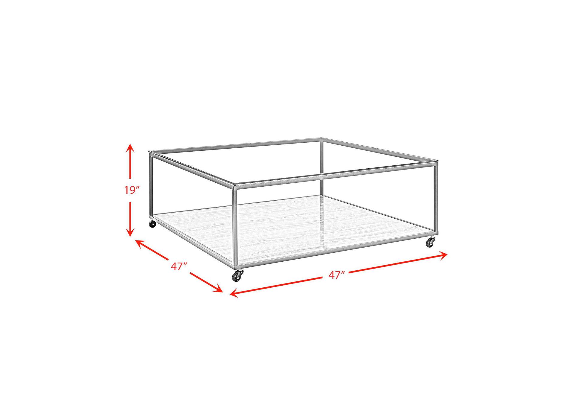 Yasmin Coffee Table In Grey image 5