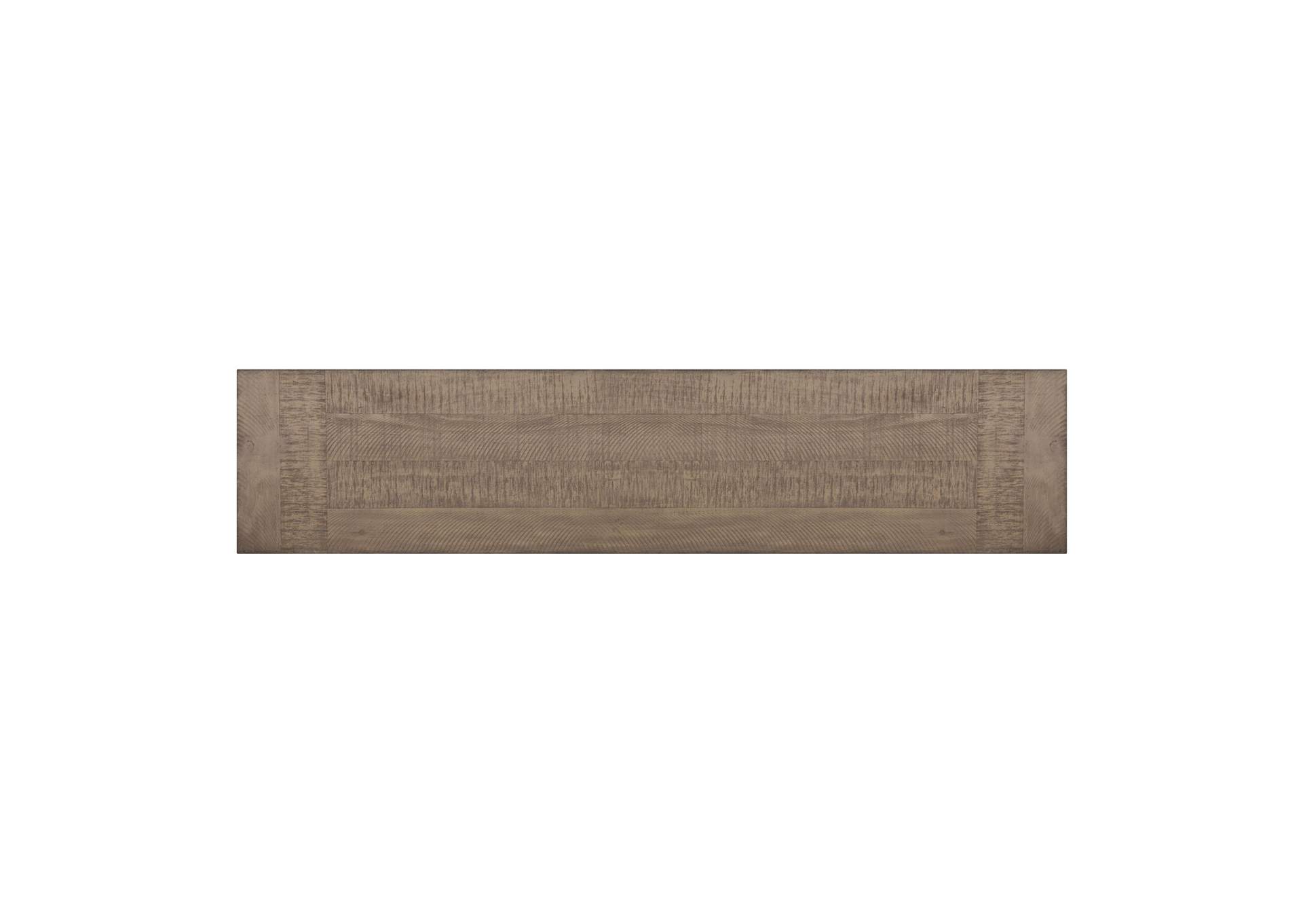Yellowstone Dining Bench With Metal Bar Cross In Medium Brown image 7