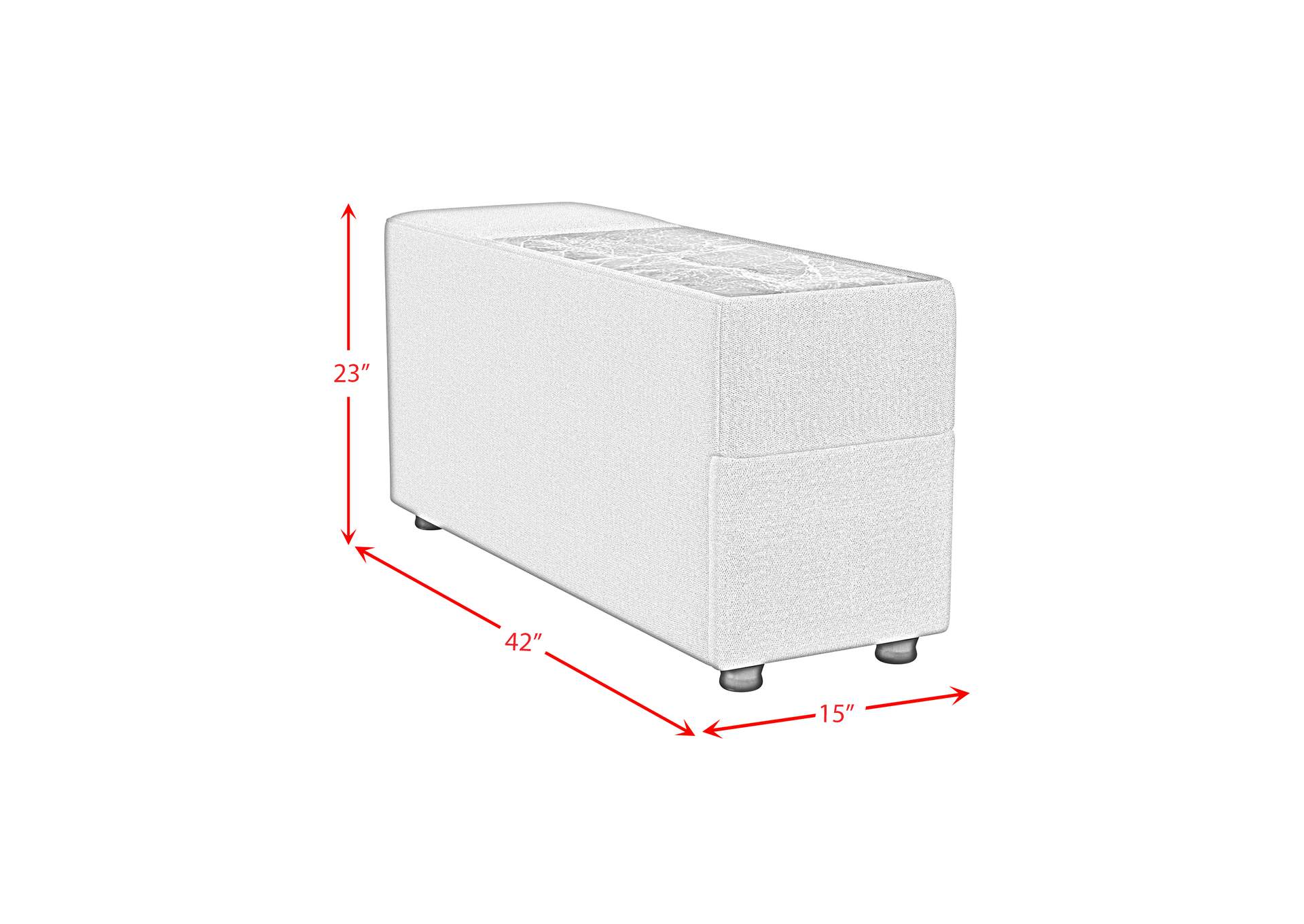 Zandara Modular Console With Speaker And Cooler - Olefin Beige image 5