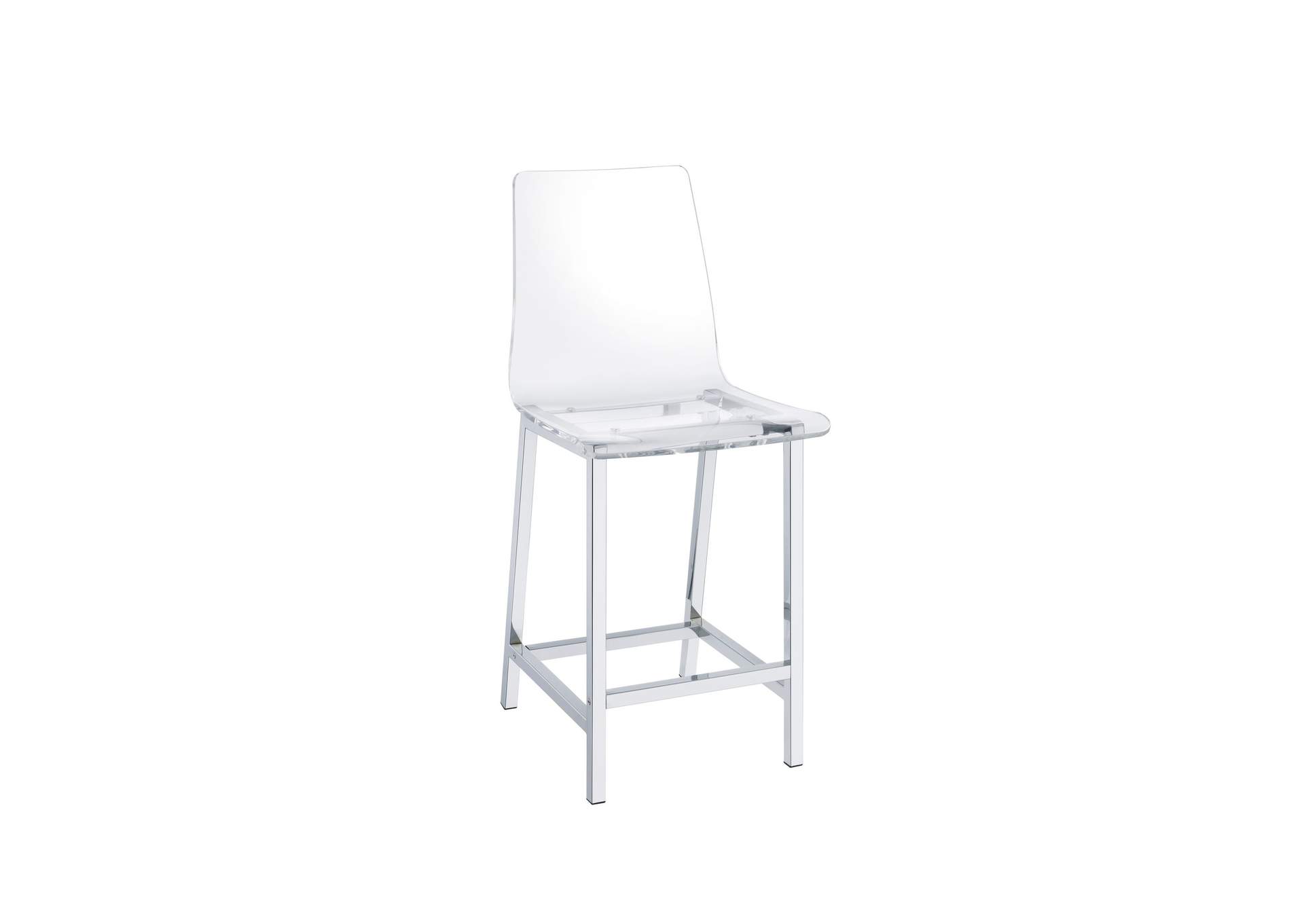 Zane Clear Counter Stool 2 Per Carton