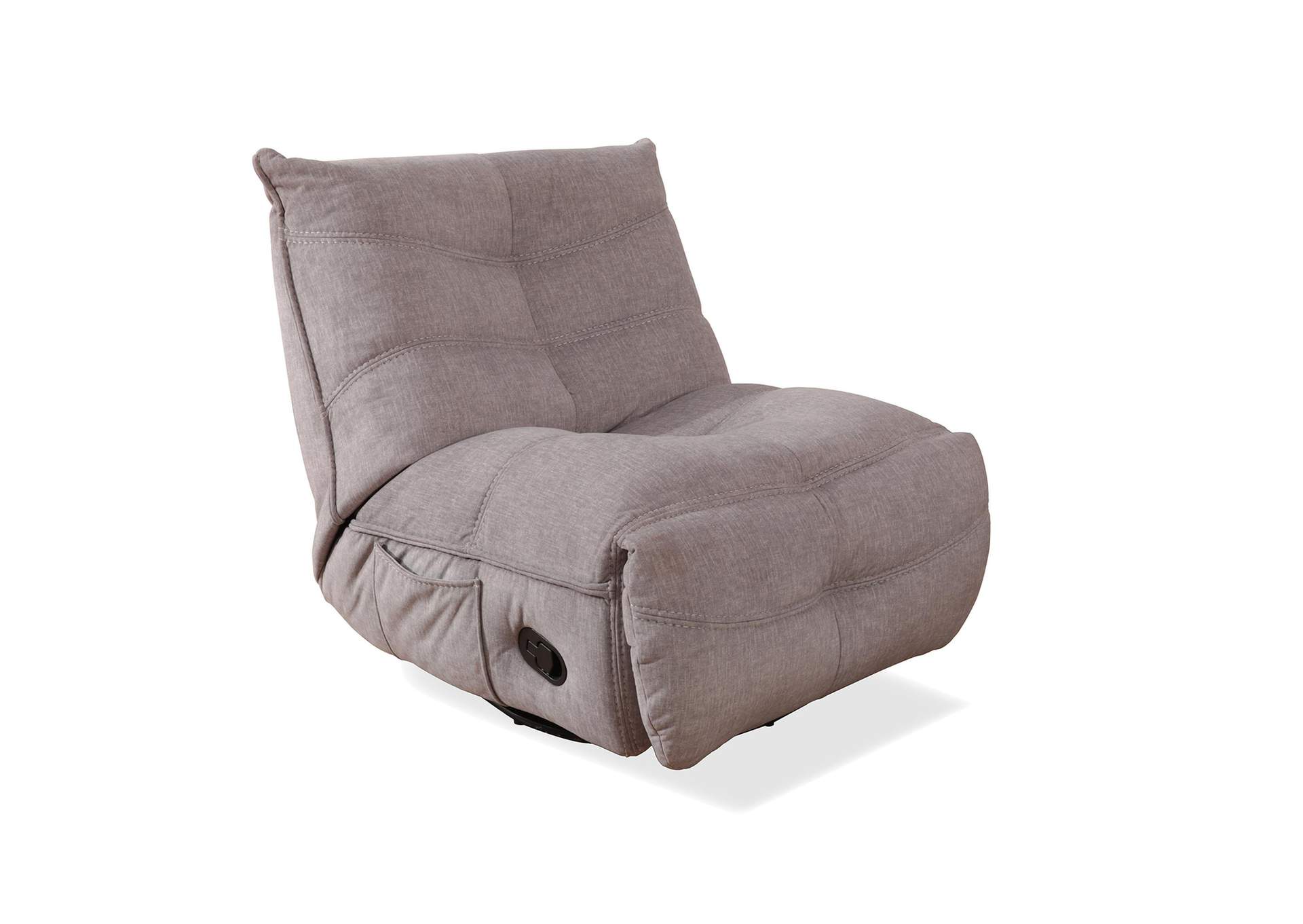 Zara Swivel Recliner In Lugano Dove image 5