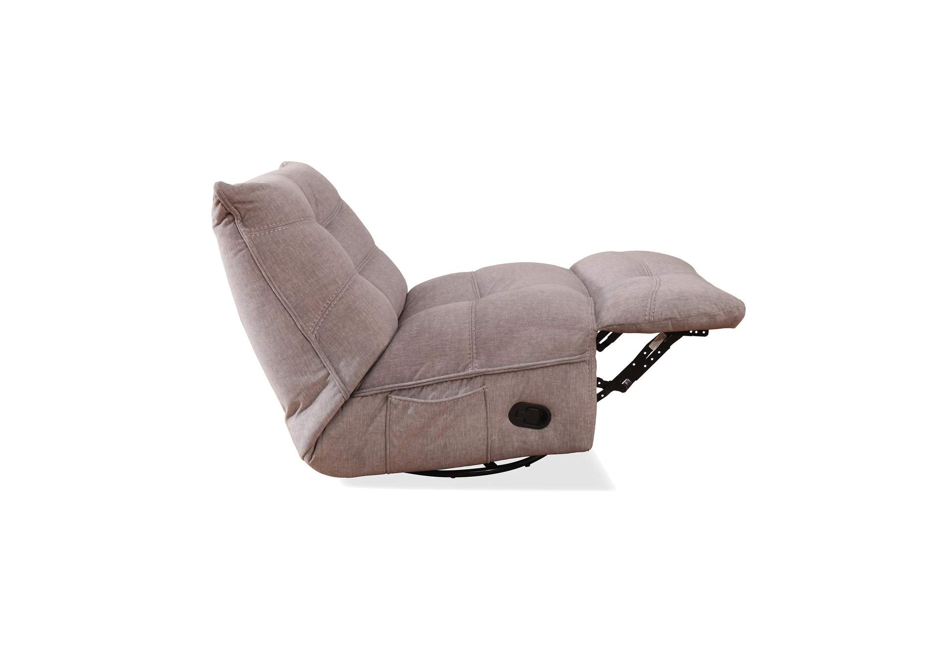 Zara Swivel Recliner In Lugano Dove image 9