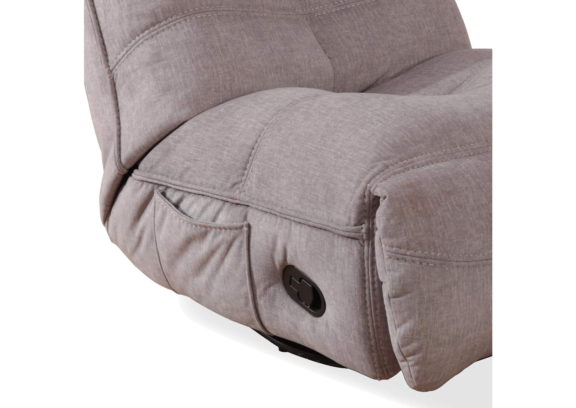 Zara Swivel Recliner In Lugano Dove image 4