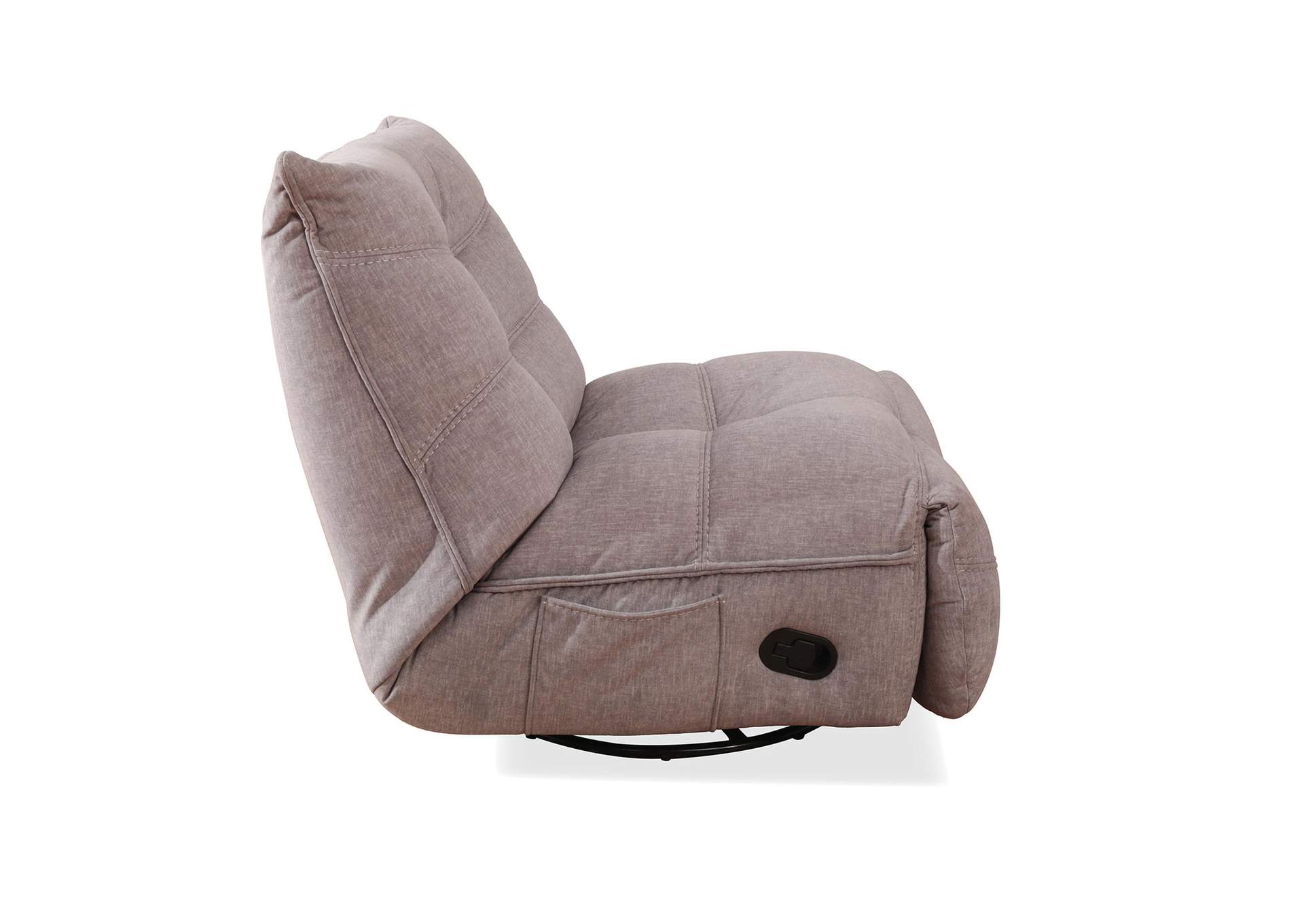 Zara Swivel Recliner In Lugano Dove image 8