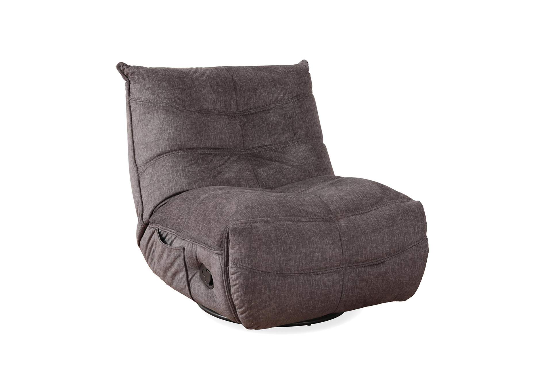 Zara Swivel Recliner In Lugano Grey image 5