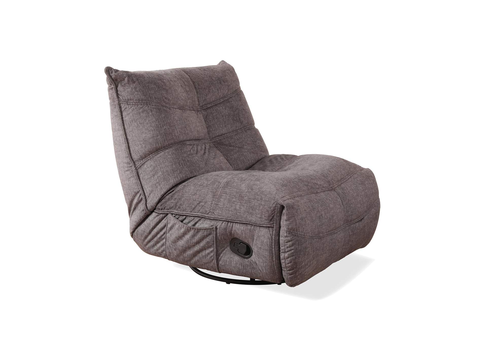 Zara Swivel Recliner In Lugano Grey image 6