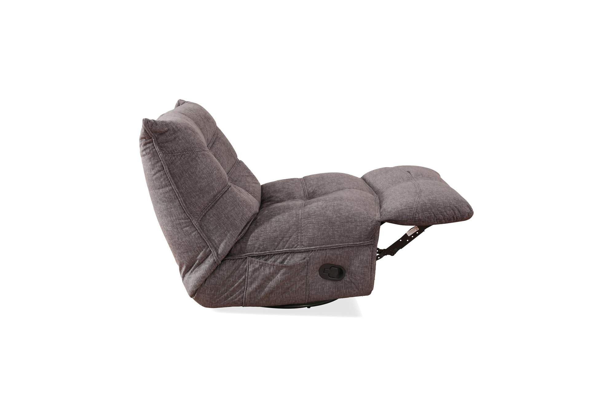 Zara Swivel Recliner In Lugano Grey image 10