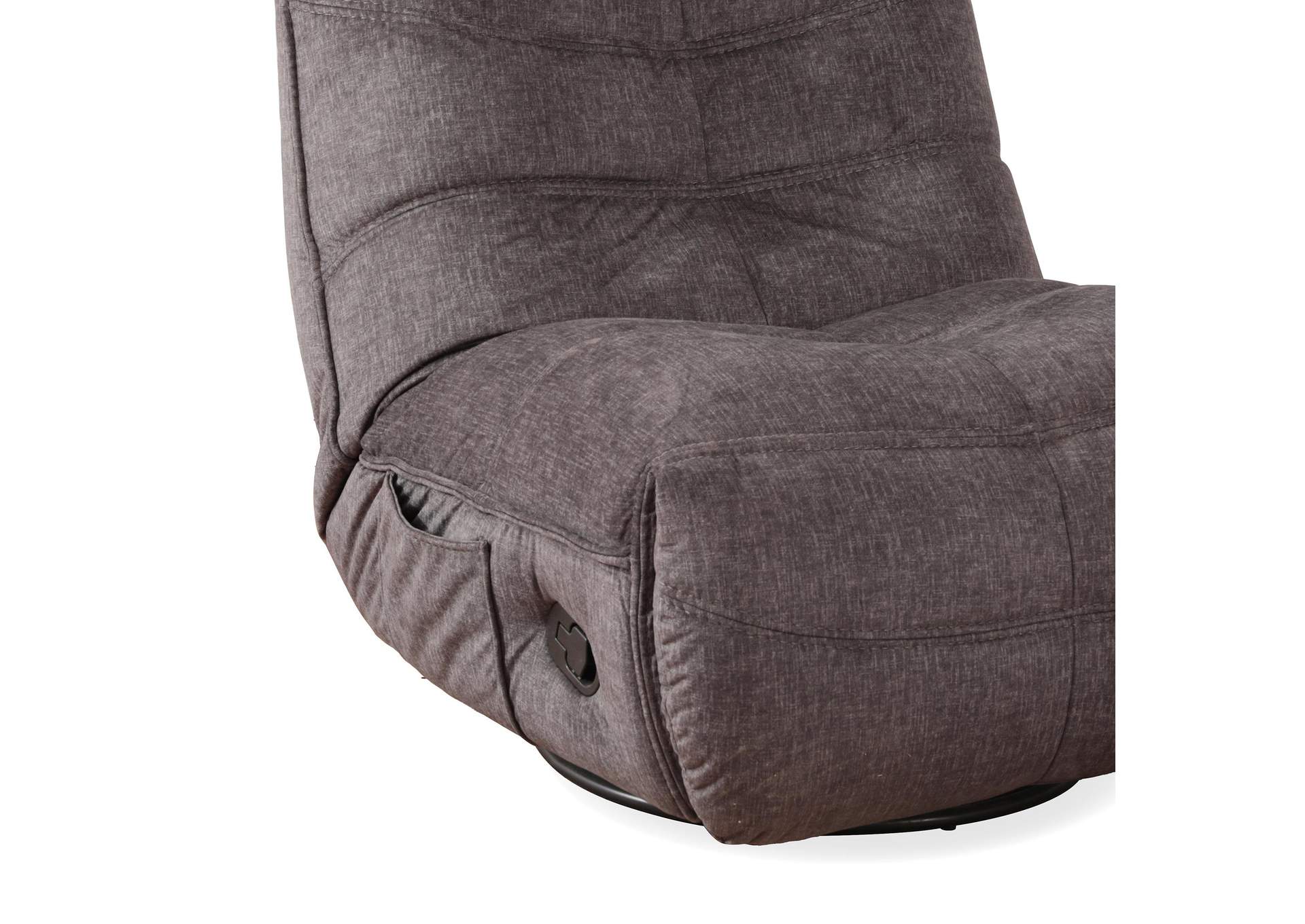 Zara Swivel Recliner In Lugano Grey image 4