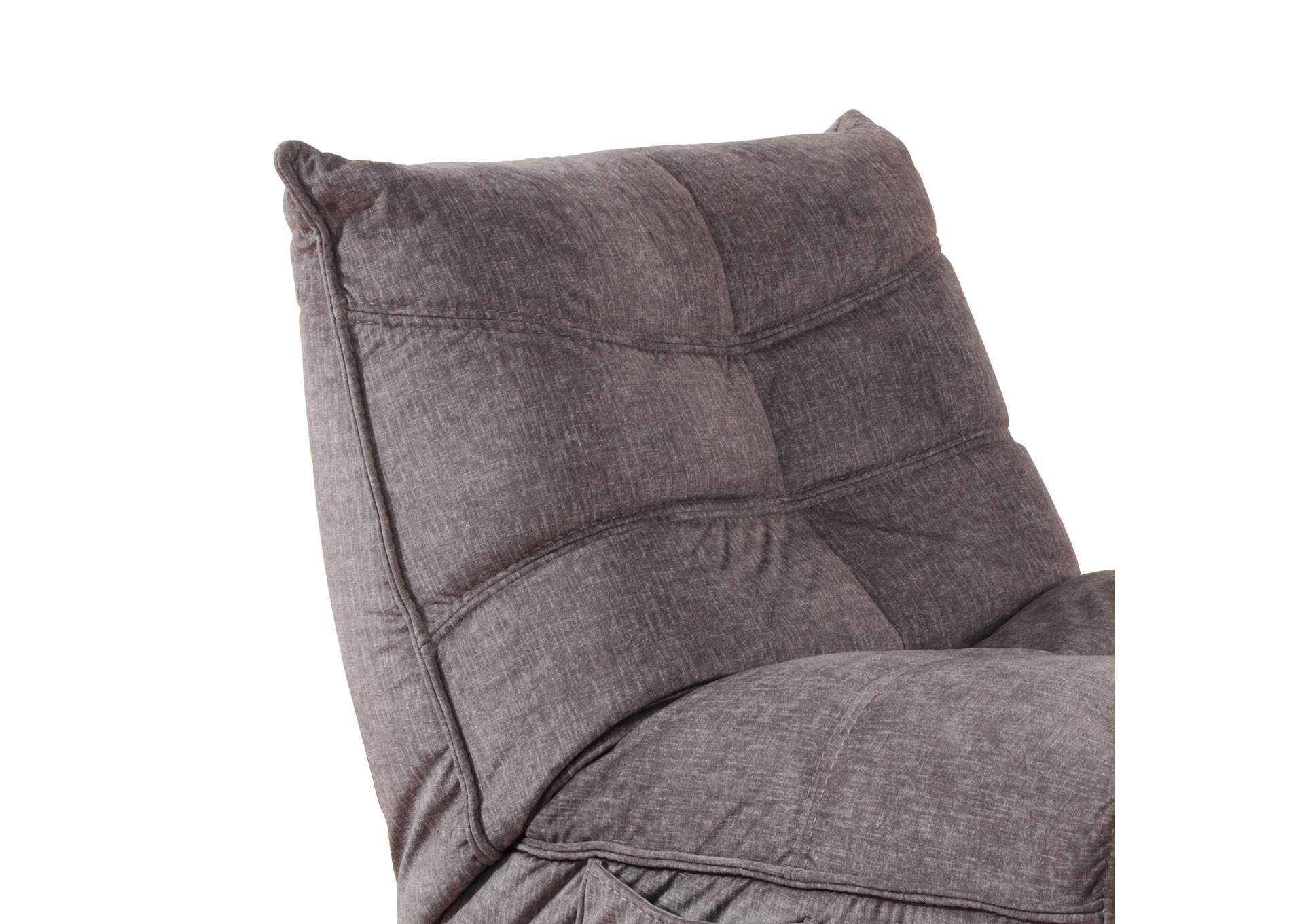 Zara Swivel Recliner In Lugano Grey image 3