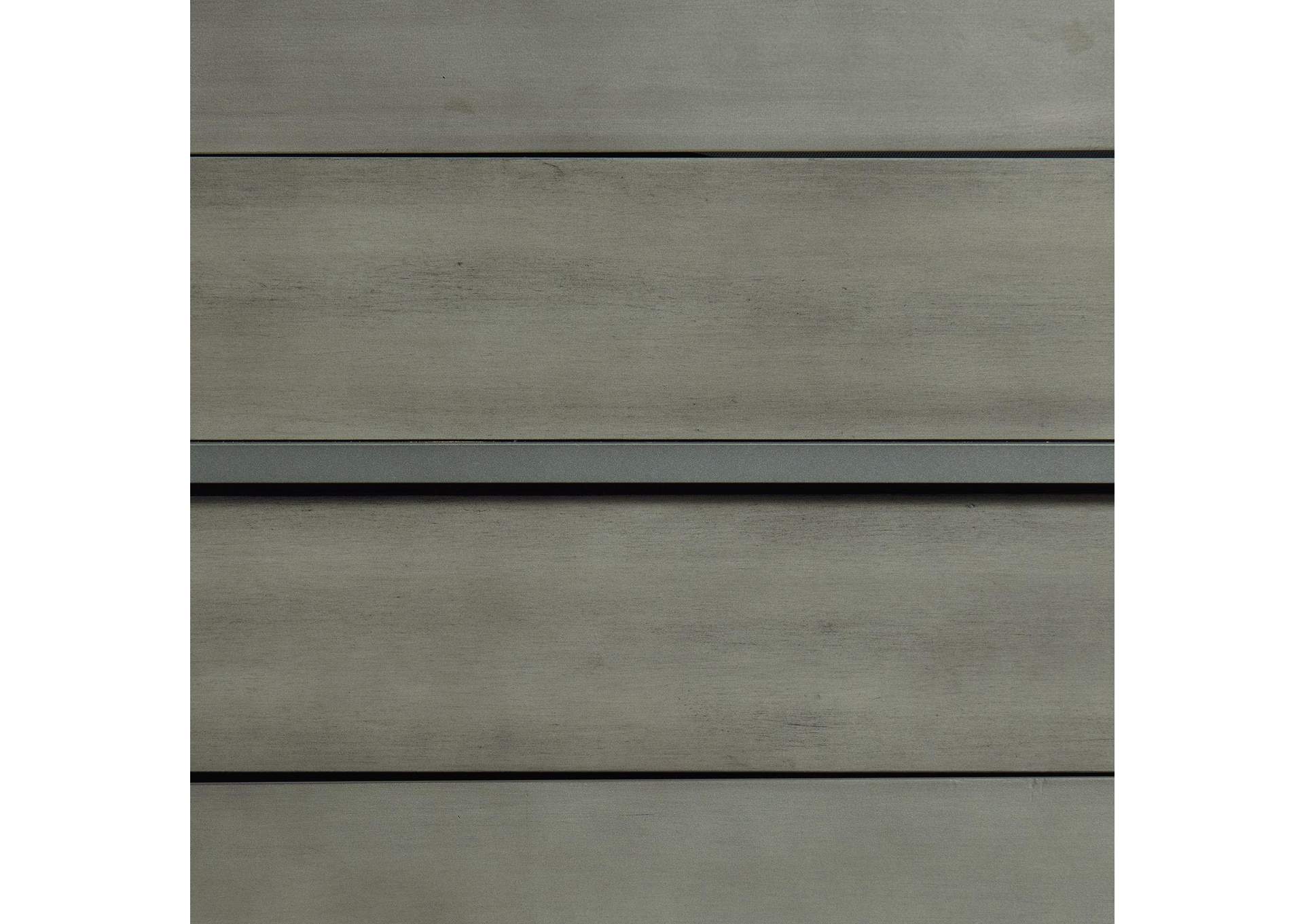 Zig Nightstand With USB Grey image 7