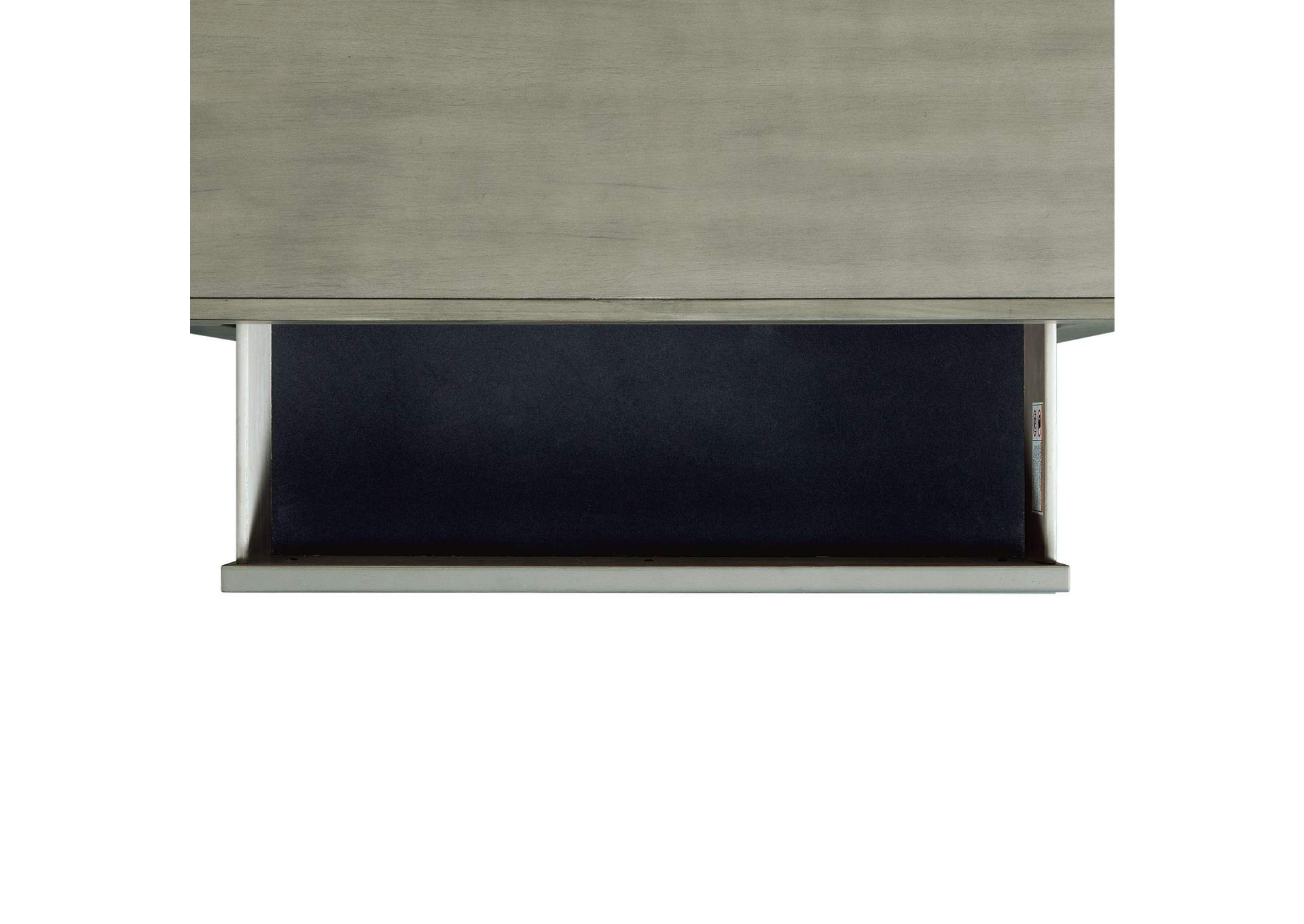 Zig Nightstand With USB Grey image 4