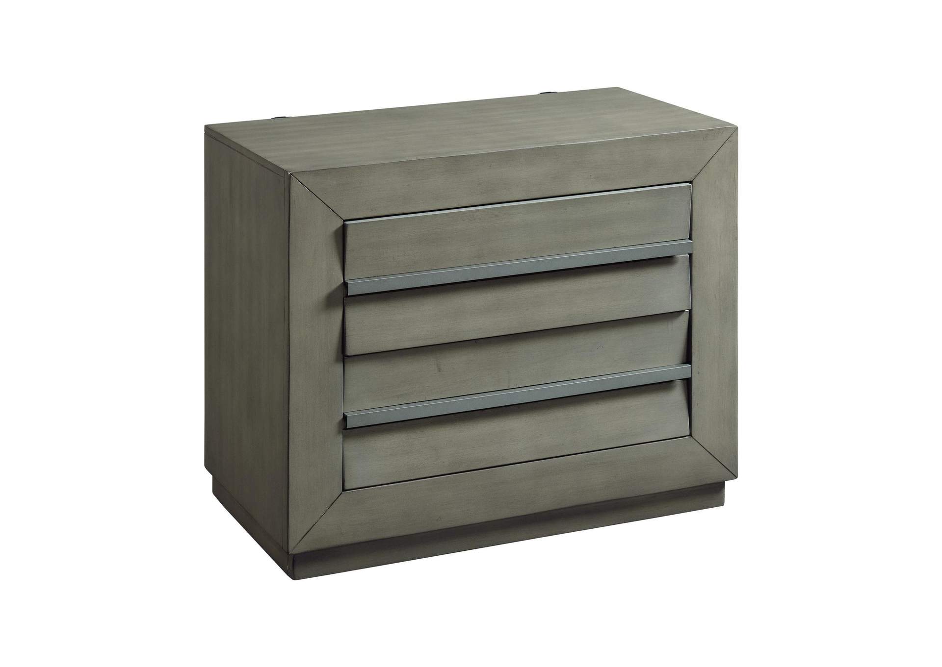 Zig Nightstand With USB Grey image 9