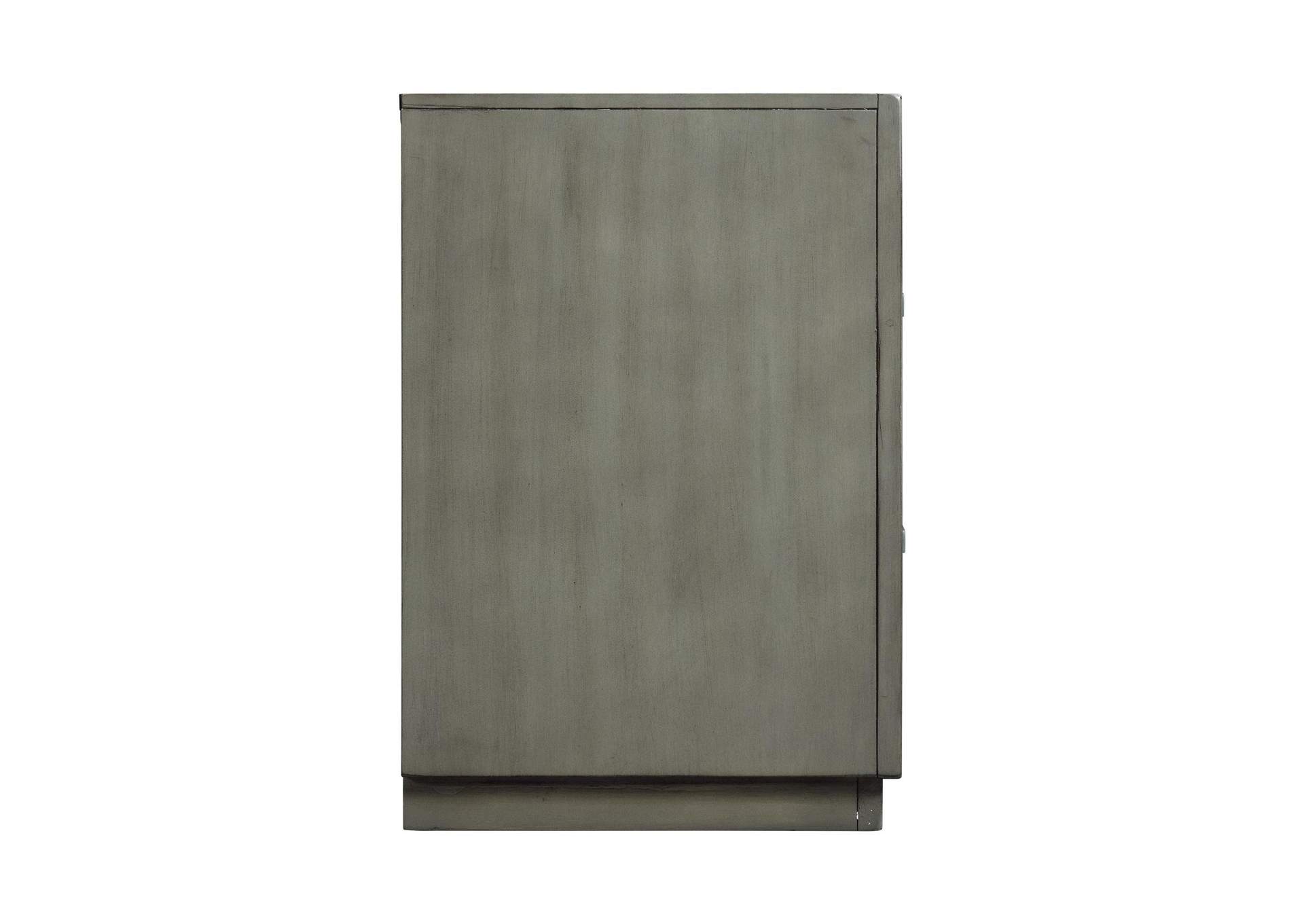 Zig Nightstand With USB Grey image 11