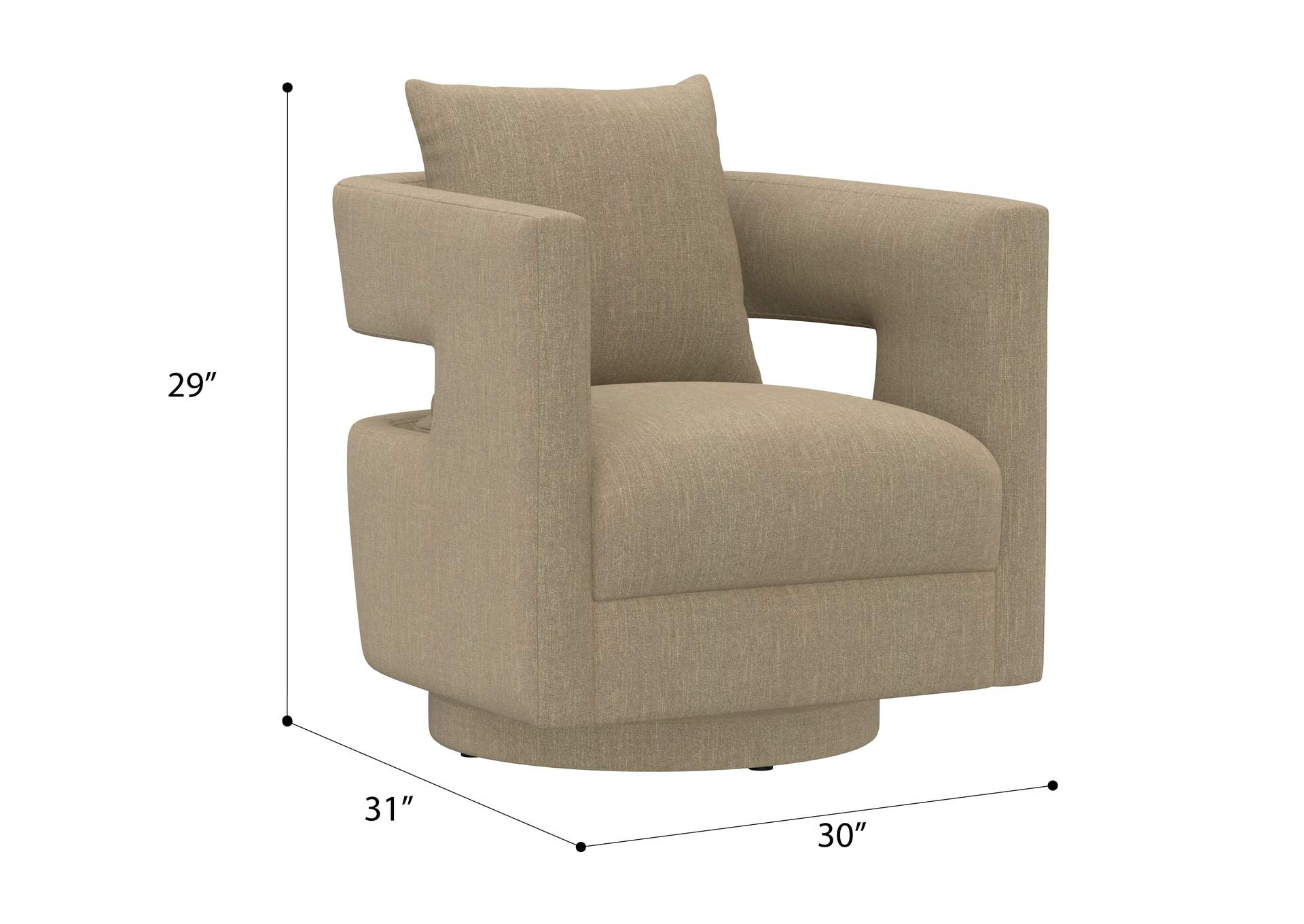 swivel accent chair image 7