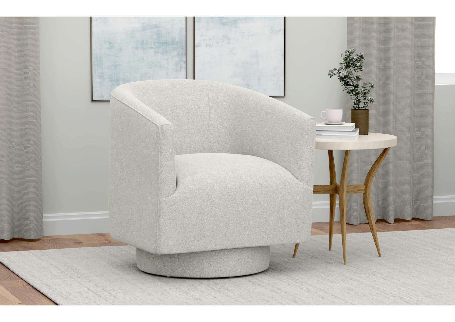 swivel accent chair image 3