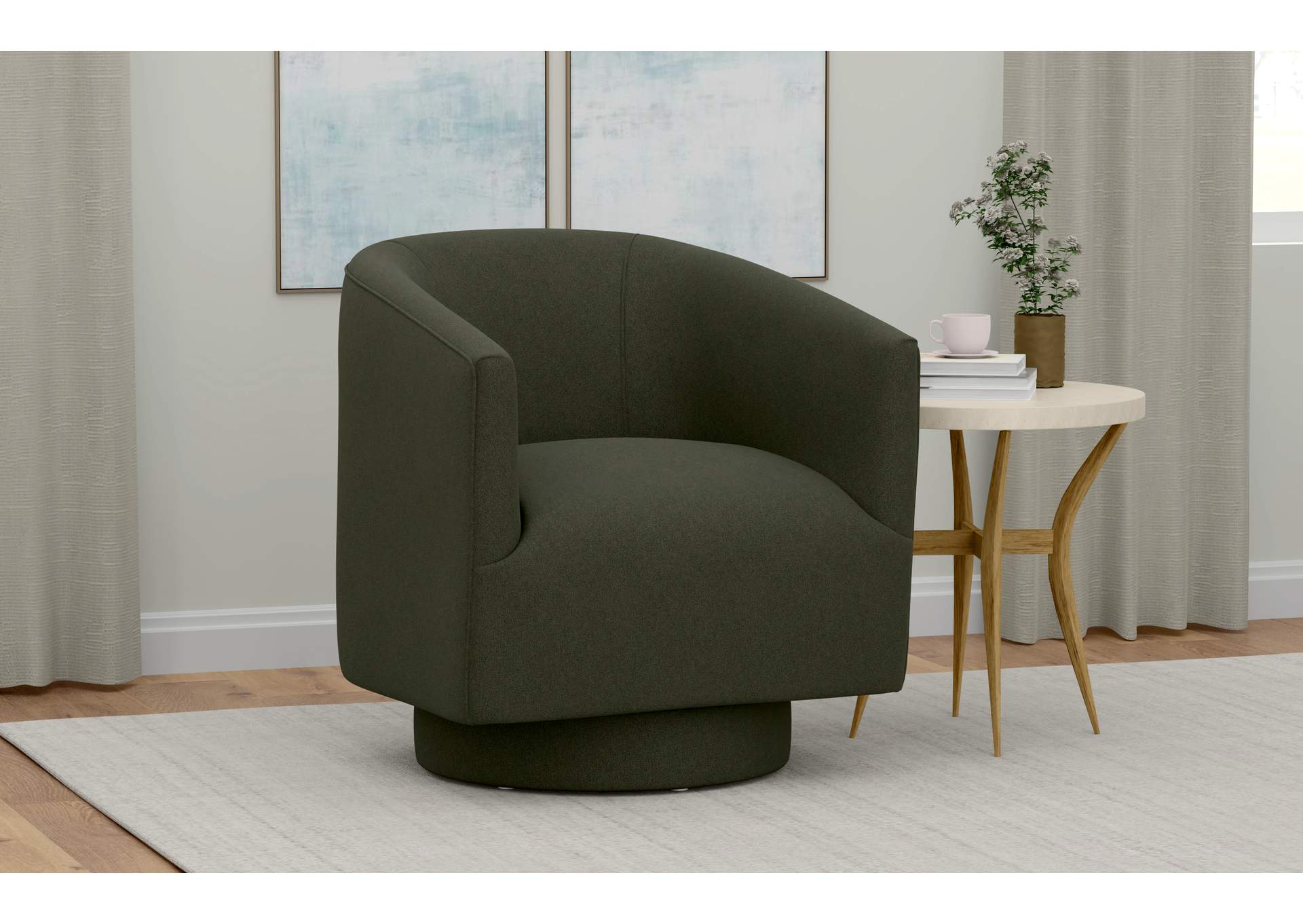 swivel accent chair image 3