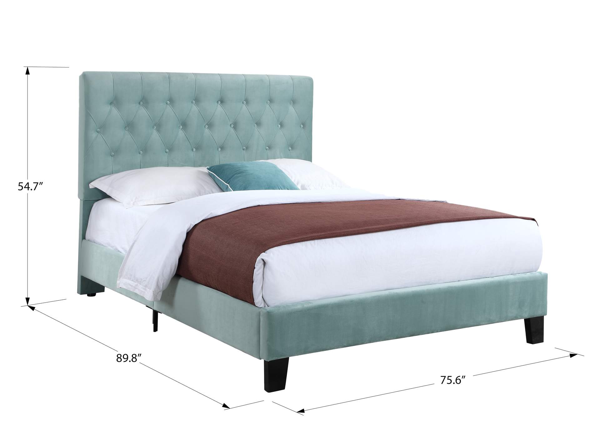 cal king upholstered bed image 5