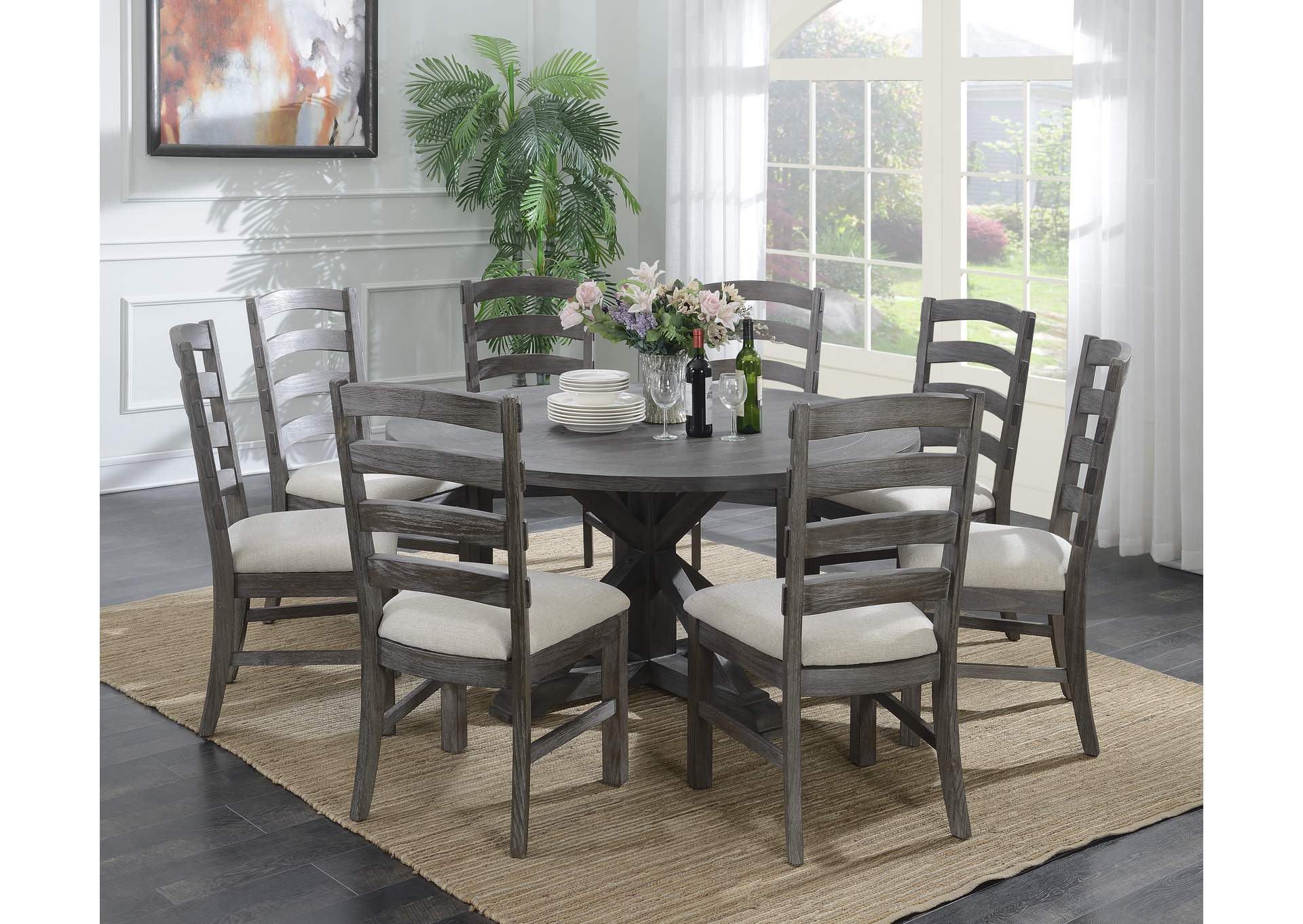 upholstered dining chair image 3