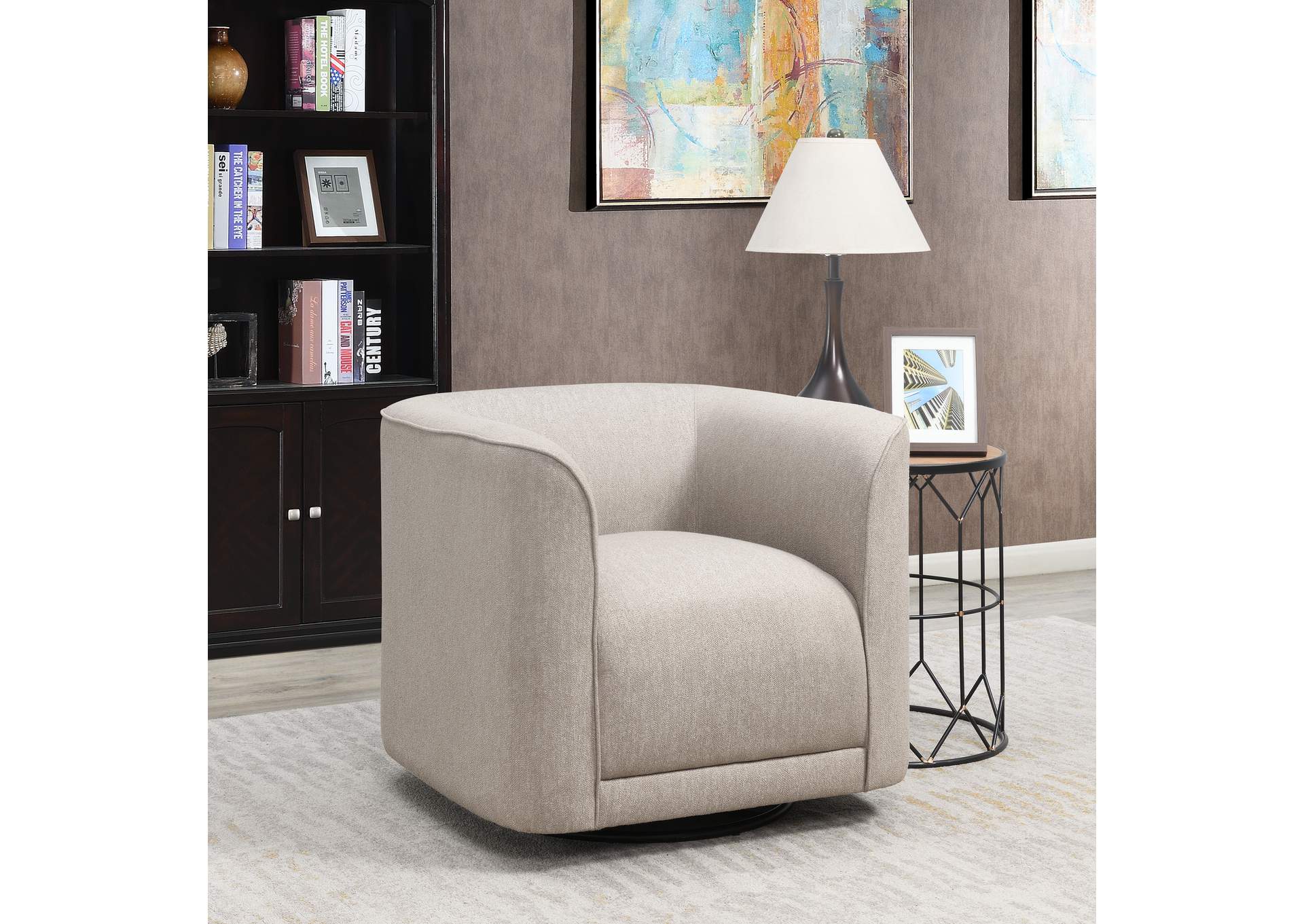 swivel accent chair image 3