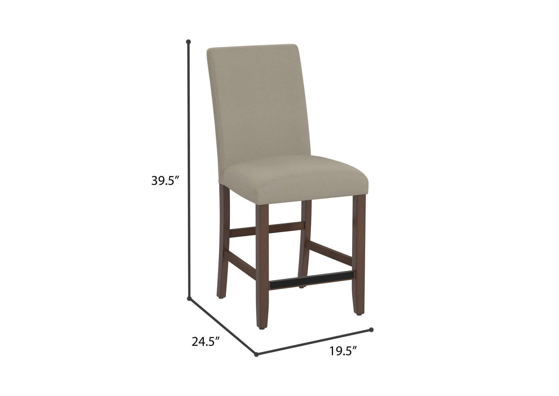 upholstered barstool image 7
