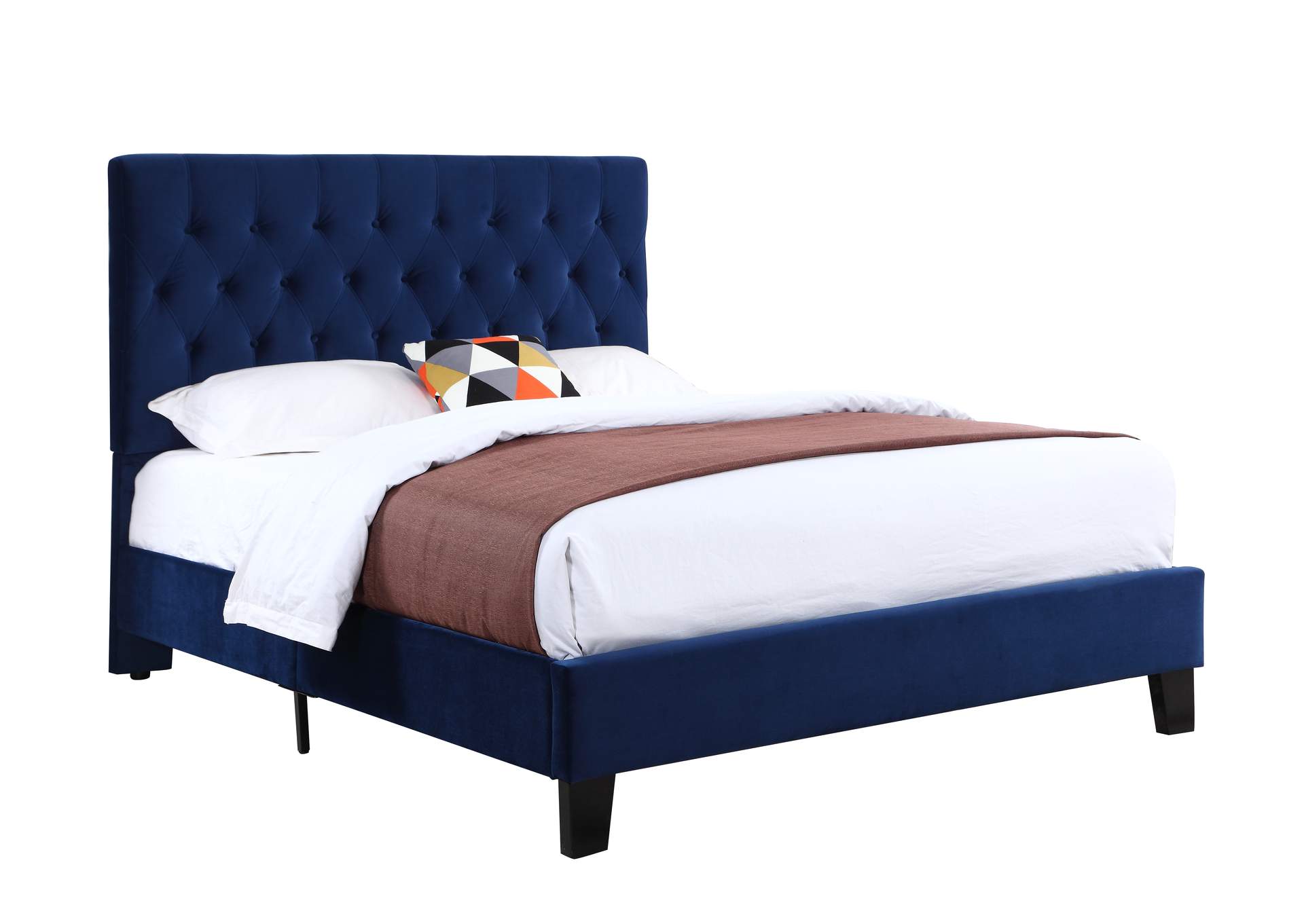 cal king upholstered bed image 1