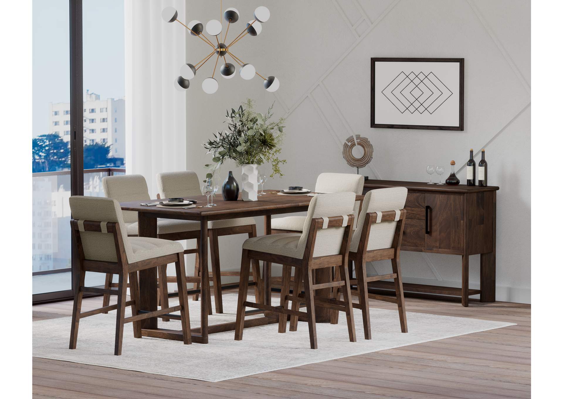 upholstered gathering stool, set of 2 image 4