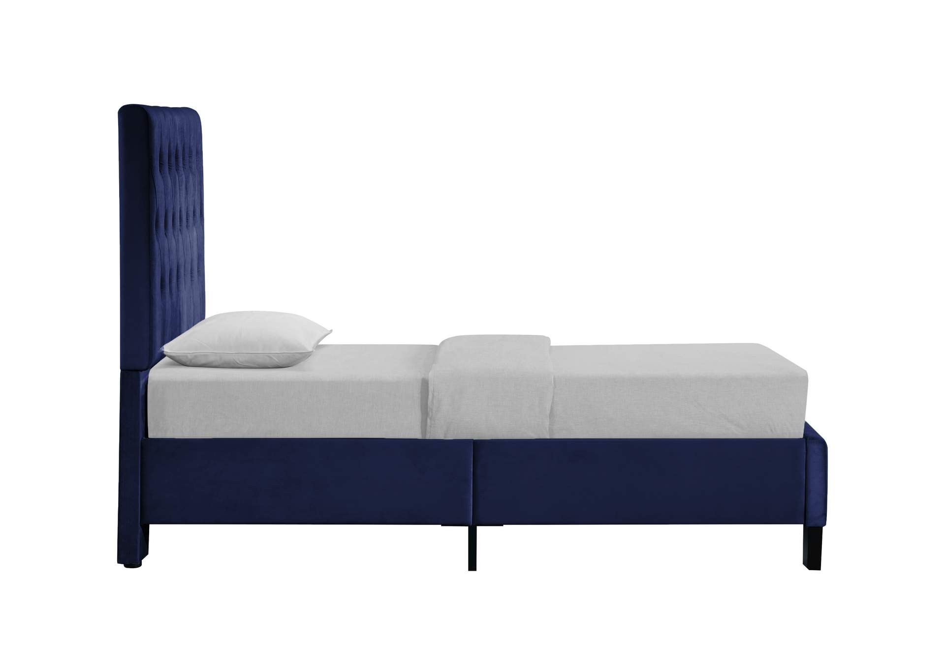 twin upholstered bed image 6