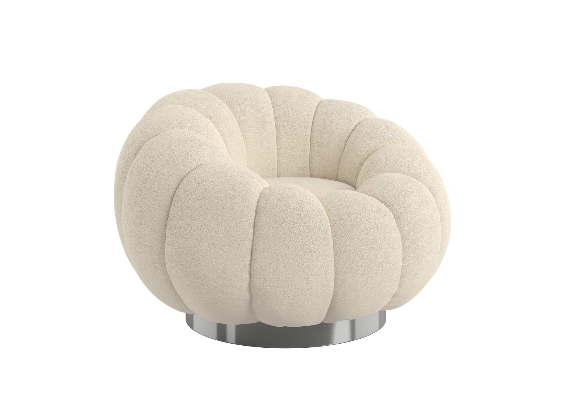 pumpkin swivel accent chair image 1