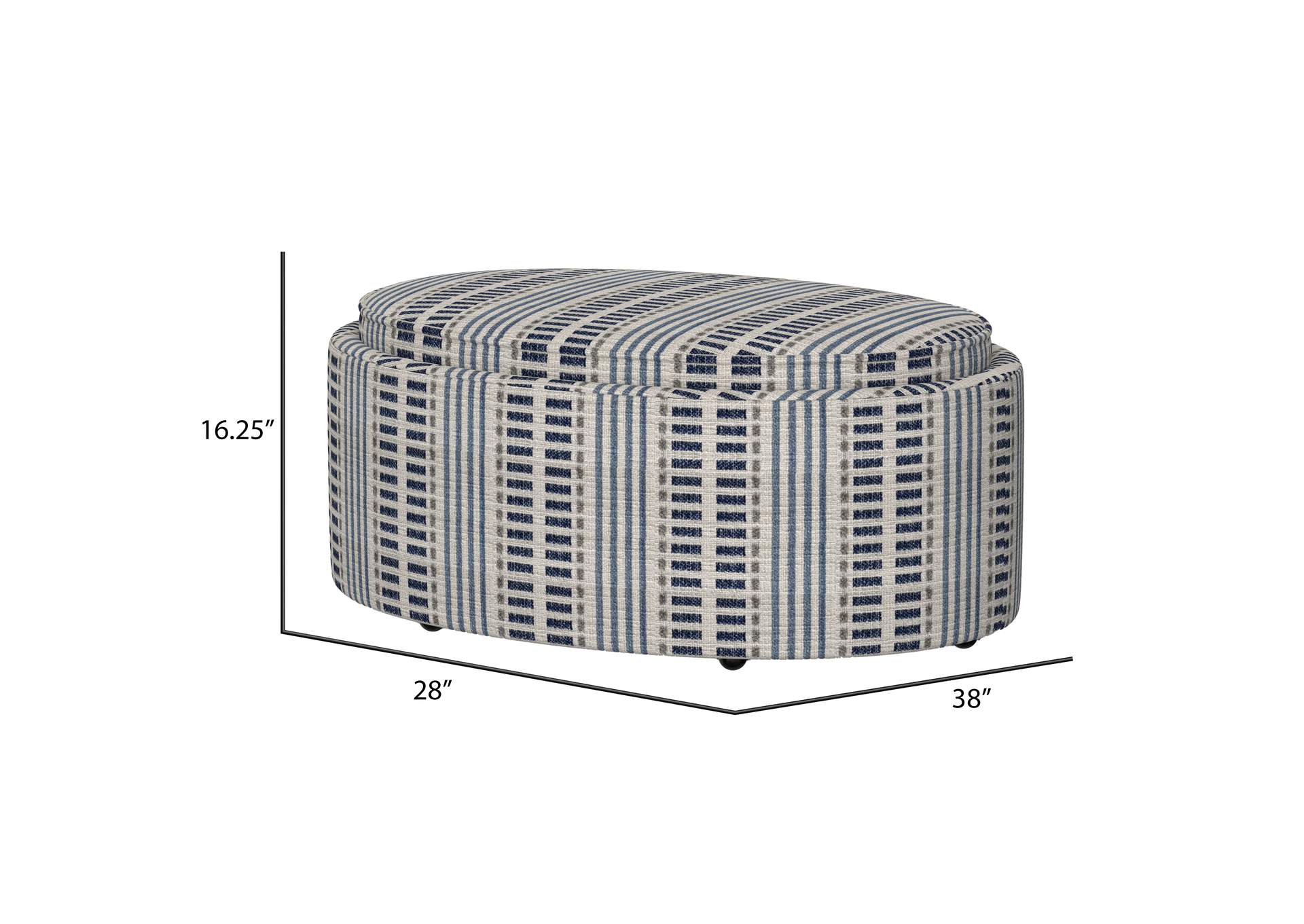 reversible tray top storage ottoman image 6