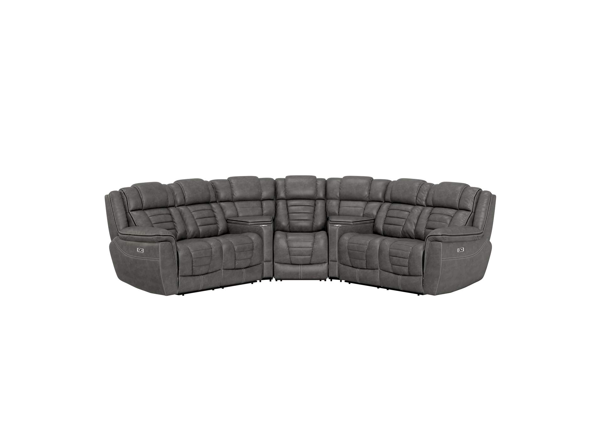 power reclining sectional image 1
