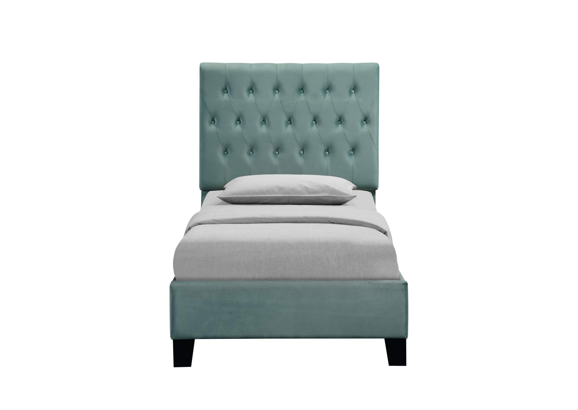 twin upholstered bed image 5