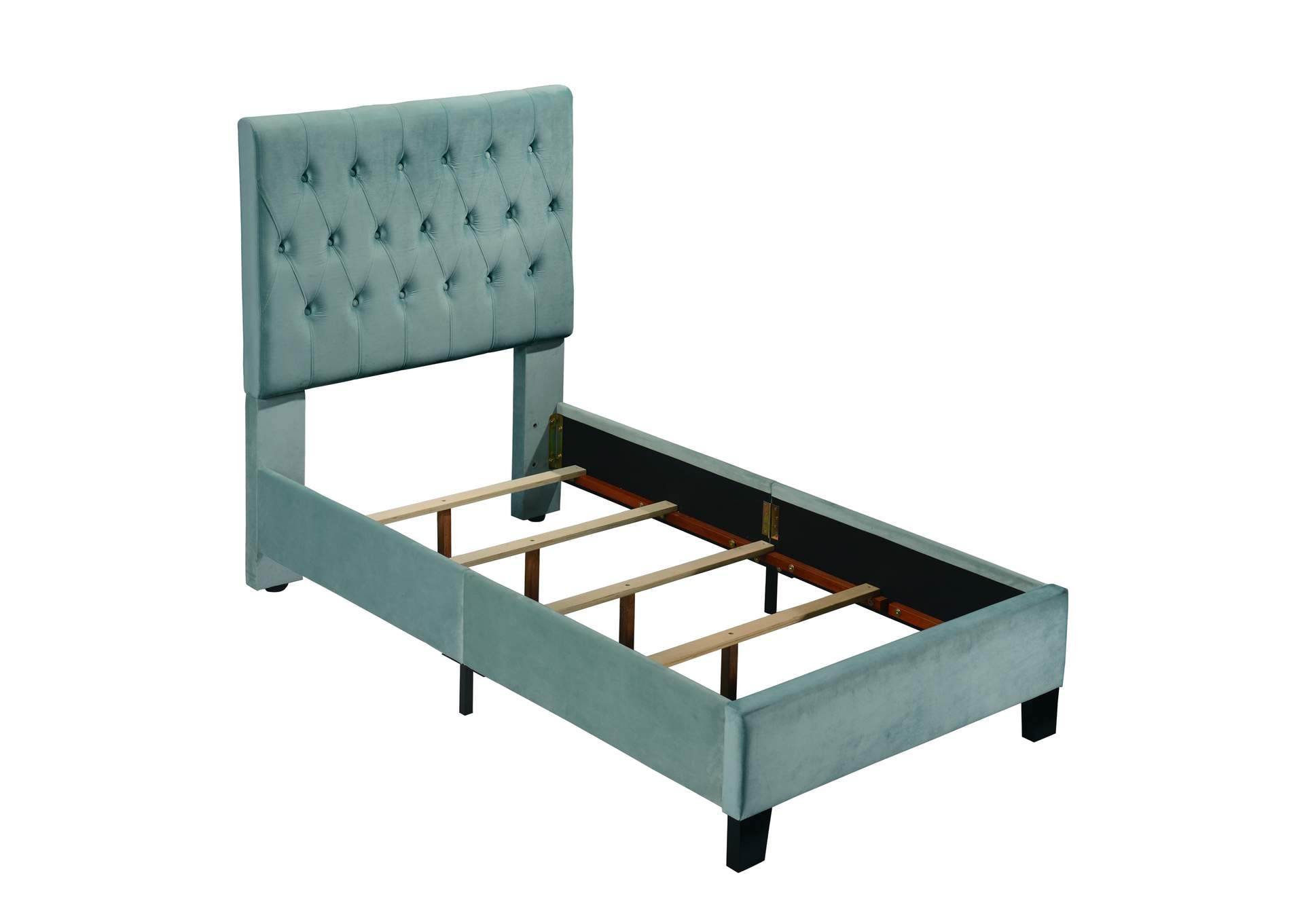 twin upholstered bed image 4