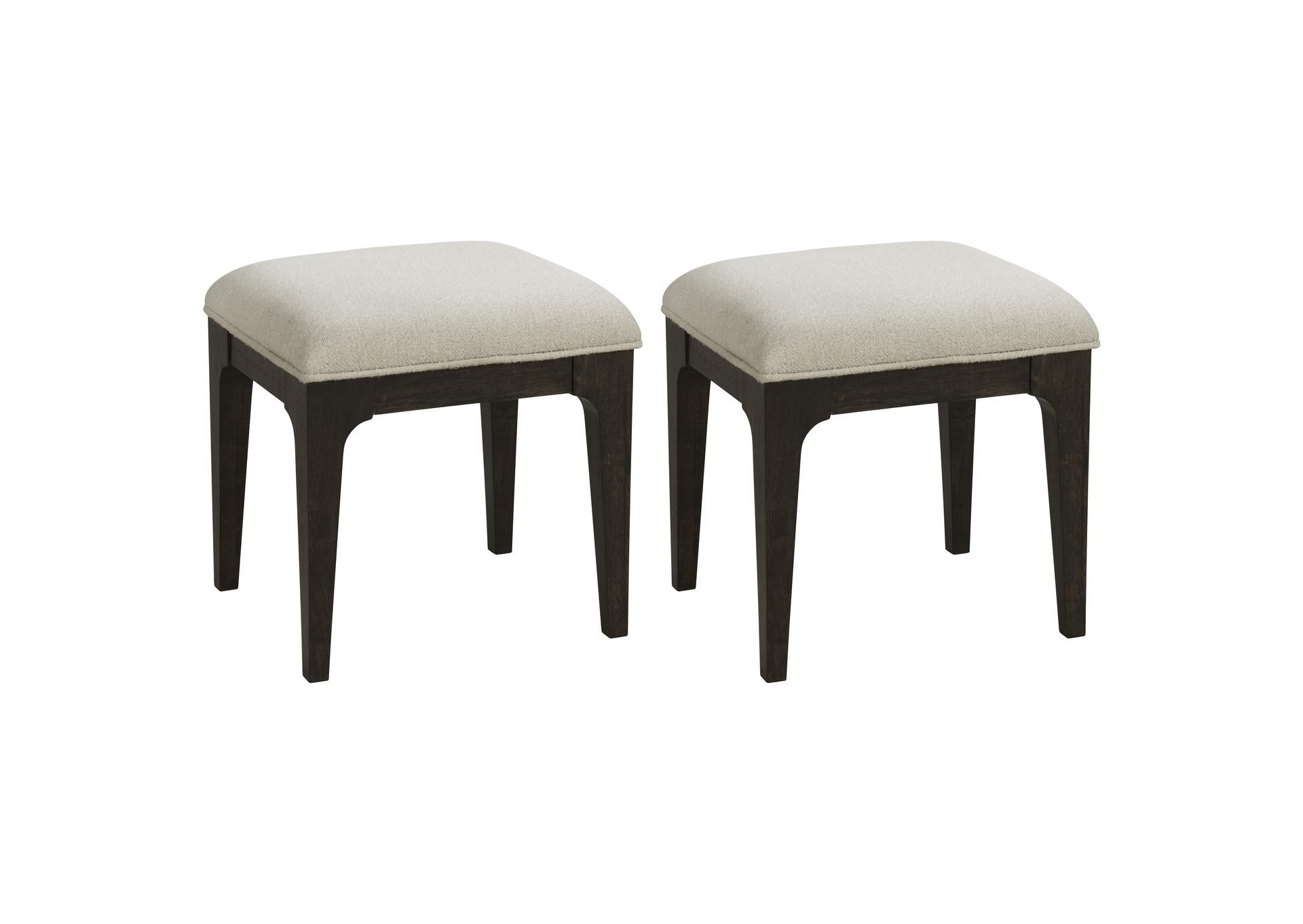 upholstered stools set image 1